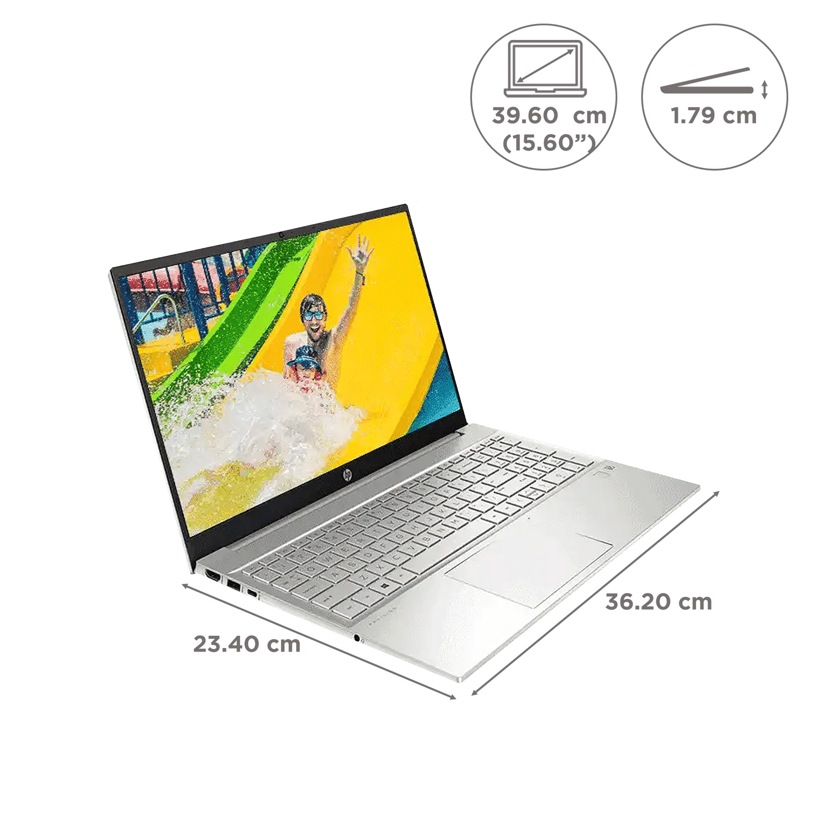 HP Pavilion 15-eh2047AU AMD Ryzen 5 (15.6 inch, 16GB, 512GB, Windows 11, MS Office 2021, AMD Radeon Graphics, FHD IPS Display, Natural Silver, 7K0L9PAACJ)_2