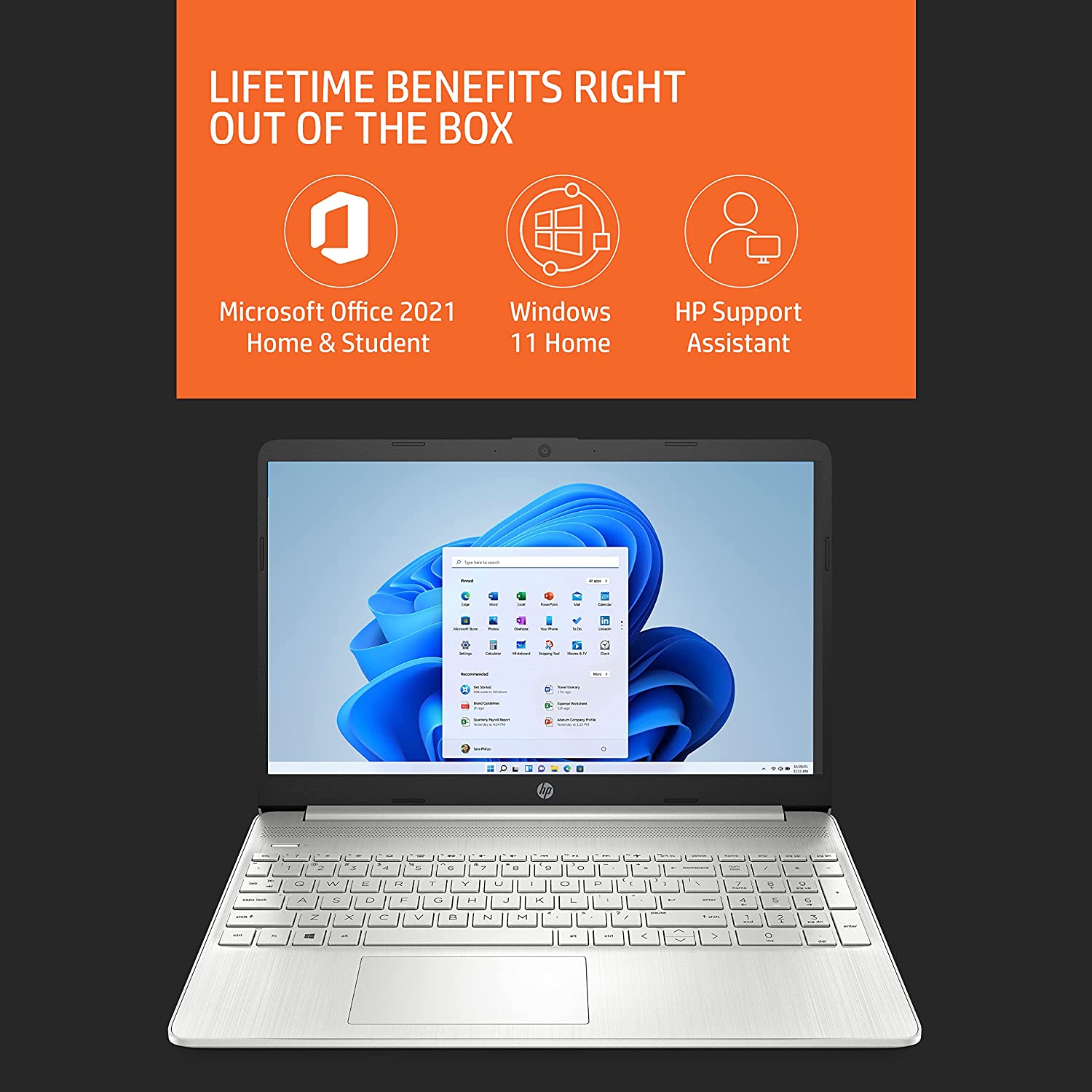 HP 15s-eq2212AU AMD Ryzen 3 (15.6 inch, 8GB, 512GB, Windows 11 Home, AMD Radeon, Full HD Display, Stainless Steel, 7G6H1PAACJ)_21