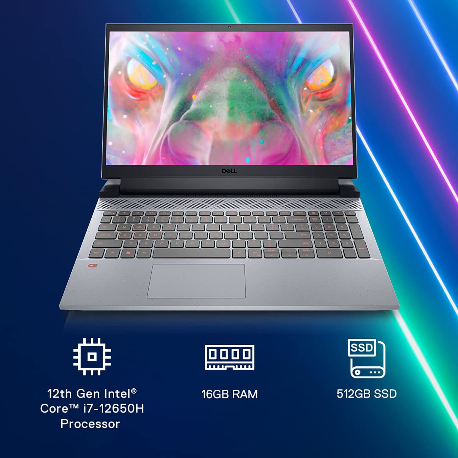 DELL Inspiron G15 5520 Intel Core i7 12th Gen (15.6 inch, 16GB, 512GB, Windows 11, MS Office 2021, NVIDIA GeForce RTX 3060, Full HD Display, Dark Shadow Grey, D560895WIN9S)_12