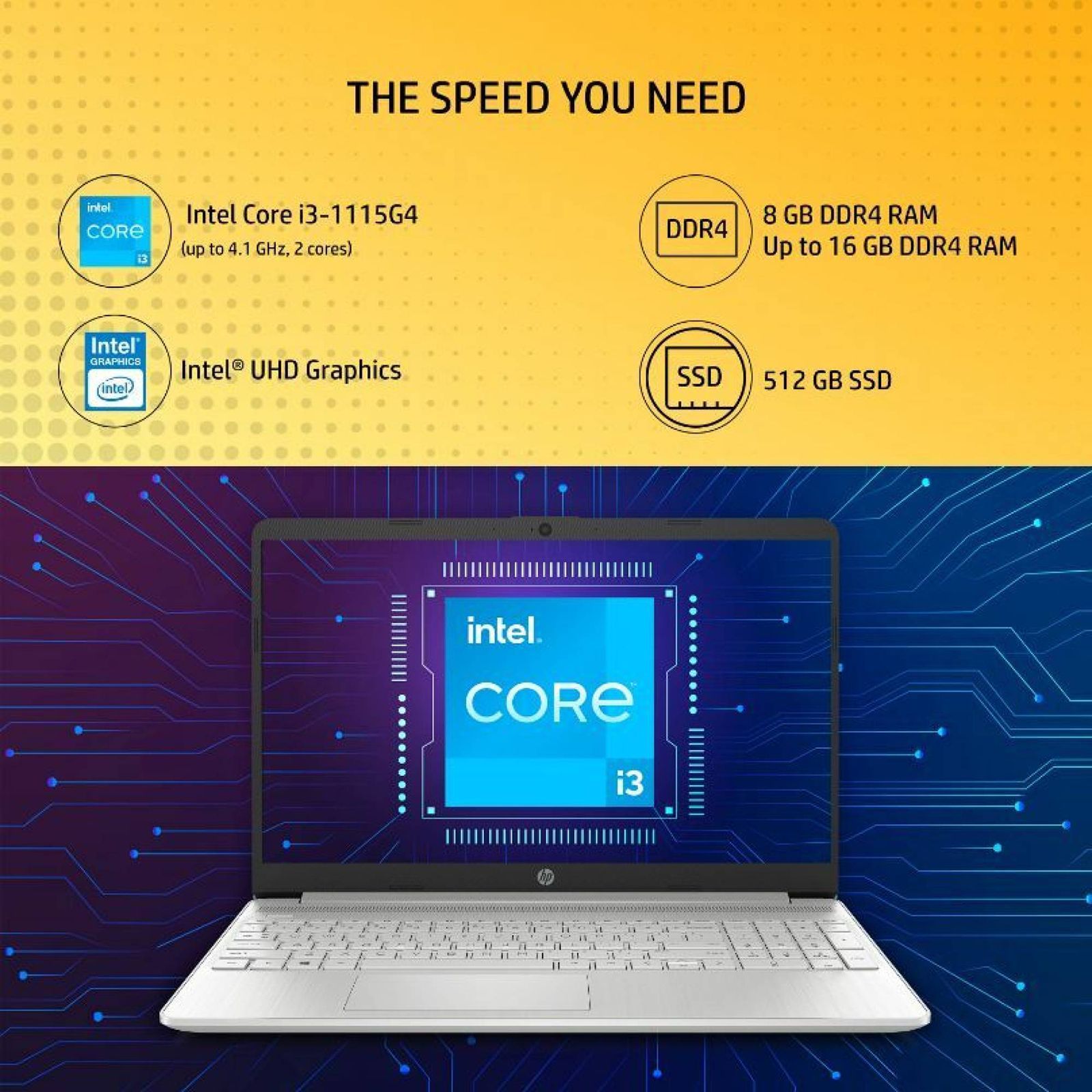 HP 15s-fq2717TU Intel Core i3 11th Gen (15.6 inch, 8GB, 512GB, Windows 11 Home, MS Office 2021, Intel UHD, FHD Display, Natural Silver, 7G6H3PA#ACJ)_15