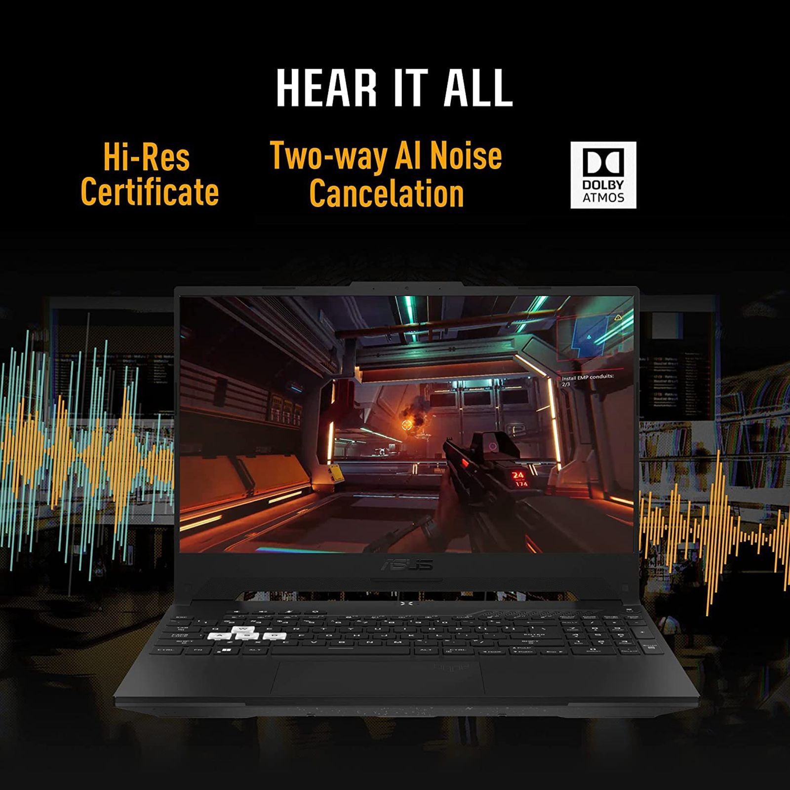 ASUS TUF Dash F15 FX517ZC-HN084WS Intel Core i5 12th Gen (15.6 inch, 16GB, 512GB, Windows 11 Home, MS Office 2019, NVIDIA GeForce RTX 3050, Full HD IPS Display, Off Black, 90NR09L3-M004R0)_14