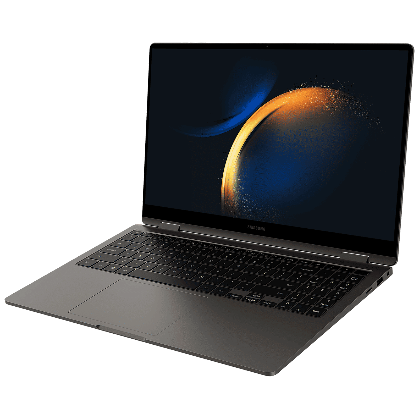 SAMSUNG Galaxy Book 3 360 Intel Evo Core i7 13th Gen (15.6 inch, 16GB, 512GB, Windows 11 Home, MS Office 2021, Intel Iris Xe, Full HD OLED Display, Graphite, NP750QFG-KA1IN)_5