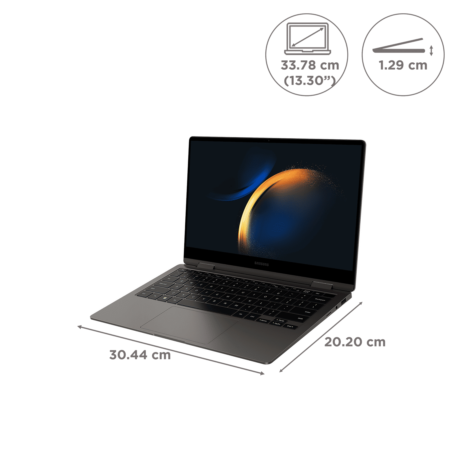 SAMSUNG Galaxy Book3 360 Intel Evo Core i5 13th Gen (13.3 inch, 16GB, 512GB, Windows 11 Home, MS Office 2021, Intel Iris Xe Graphics, Full HD Super AMOLED Display, Graphite, NP730QFG-KA2IN) SAMSUNG Galaxy Book3 360 Intel Evo Core i5 13th Gen (13.3 inch, 16GB, 512GB, Windows 11 Home, MS Office 2021, Intel Iris Xe Graphics, Full HD Super AMOLED Display, Graphite, NP730QFG-KA2IN)_2