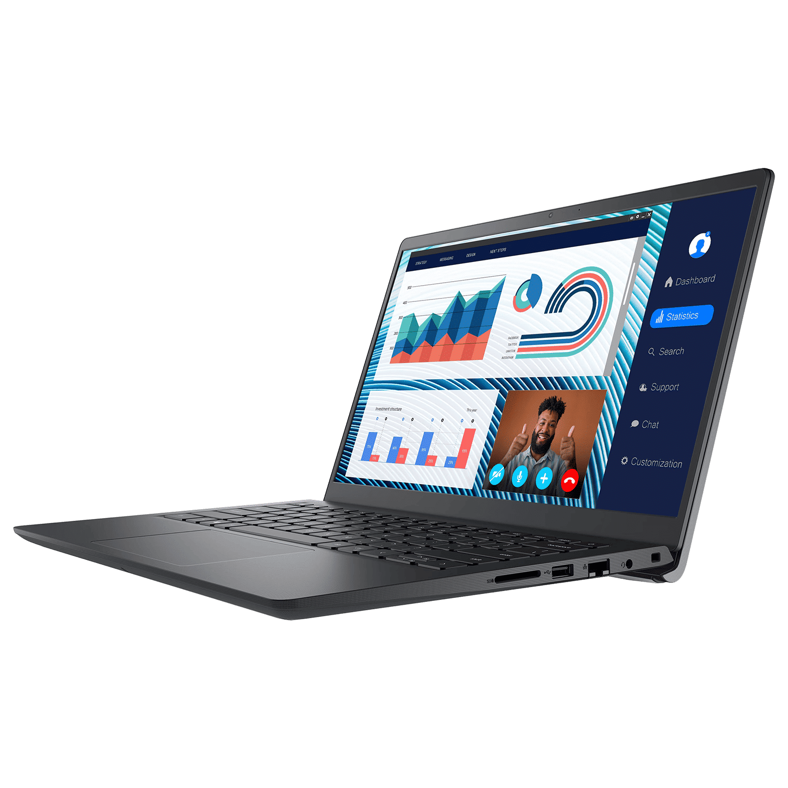 DELL Vostro 3420 Intel Core i5 12th Gen (14 inch, 8GB, 512GB, Windows 11, MS Office 2021, Intel UHD, Full HD Display, Black, D552317WIN9B)_4