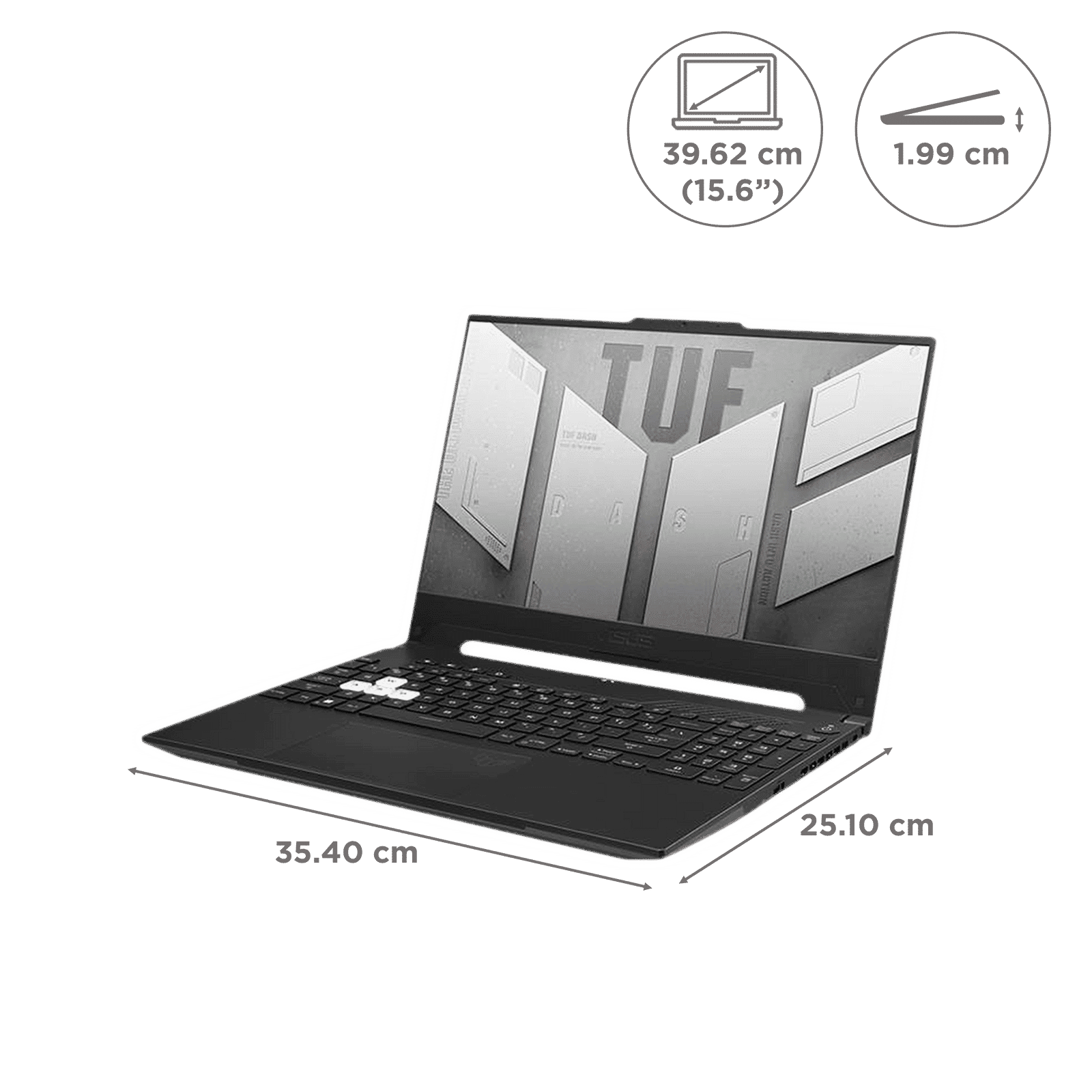 ASUS TUF Dash F15 FX517ZC-HN108WS Intel Core i7 12th Gen (15.6 inch, 16GB, 1TB, Windows 11 Home, MS Office 2019, NVIDIA GeForce RTX 3050, Full HD IPS Display, Off Black, 90NR09L3-M00740)_2