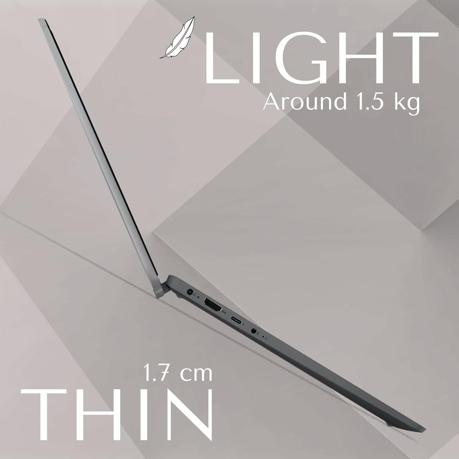 Lenovo IdeaPad Flex 5 AMD Ryzen 5 (14 inch, 16GB, 512GB, Windows 11 Home, MS Office 2021, AMD Radeon, Full HD IPS Display, Storm Grey, 82R9006DIN)_14