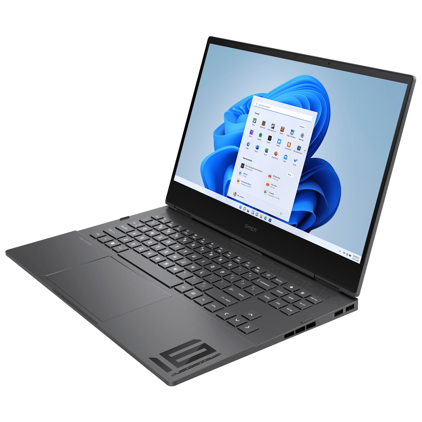 HP OMEN AMD Ryzen 7 (16.1 inch, 16GB, 1TB, Windows 11 Home, MS Office 2021, NVIDIA GeForce RTX 3060, Full HD IPS Display, Mica Silver, 6J390PAACJ)_3