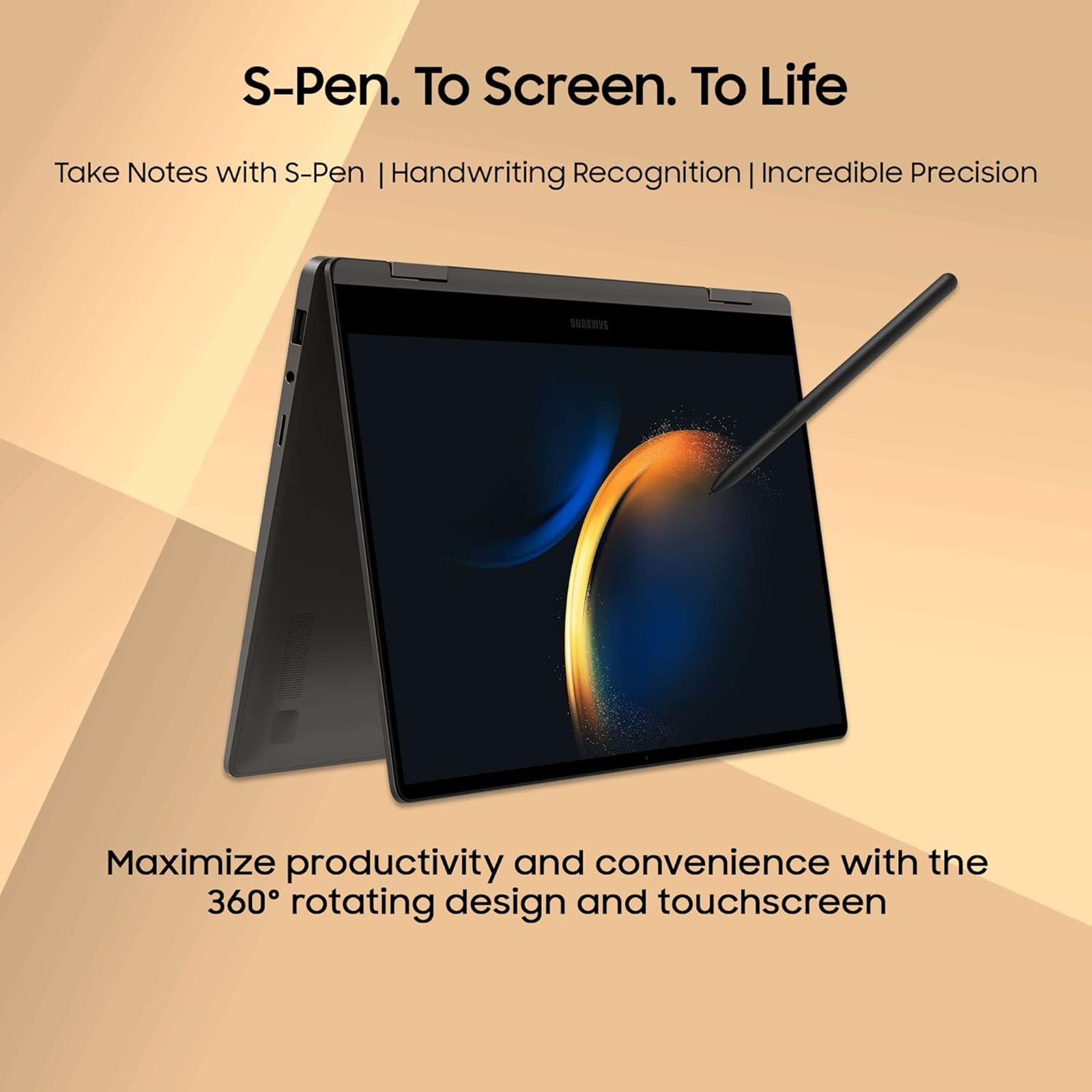 SAMSUNG Galaxy Book3 360 Intel Evo Core i5 13th Gen (15.6 inch, 16GB, 512GB, Windows 11 Home, MS Office 2021, Intel Iris Xe, FHD AMOLED, Graphite, NP750QFG-KA2IN)_21