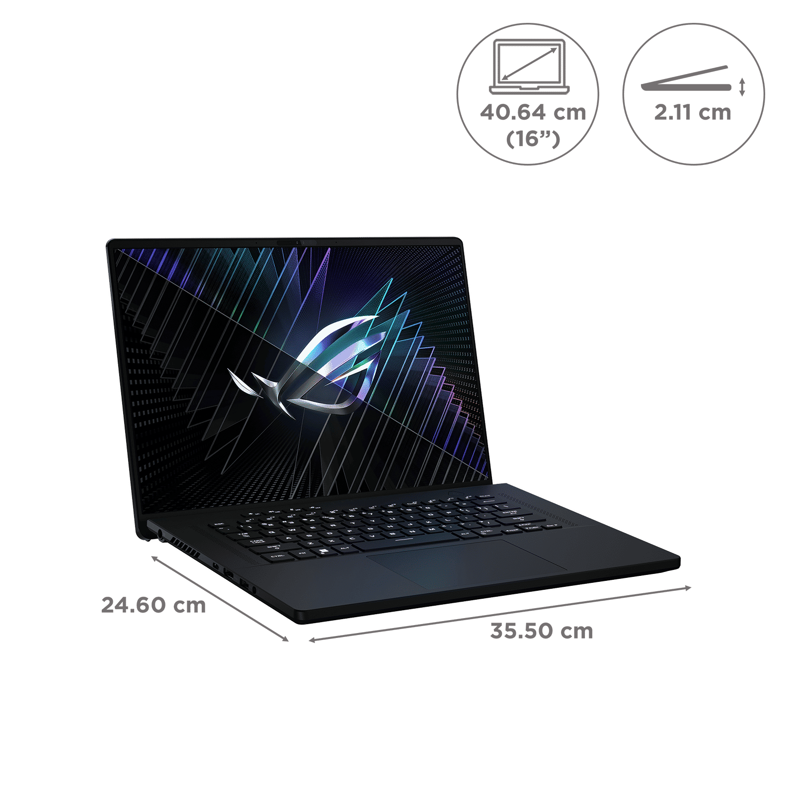 ASUS ROG Zephyrus M16 GU604VZ-NM050WS Intel Core i9 13th Gen (16 inch, 32GB, 1TB, Windows 11 Home, MS Office 2021, NVIDIA GeForce RTX 4080, QHD Plus LED Display, Off Black, 90NR0BK3-M003N0)_2