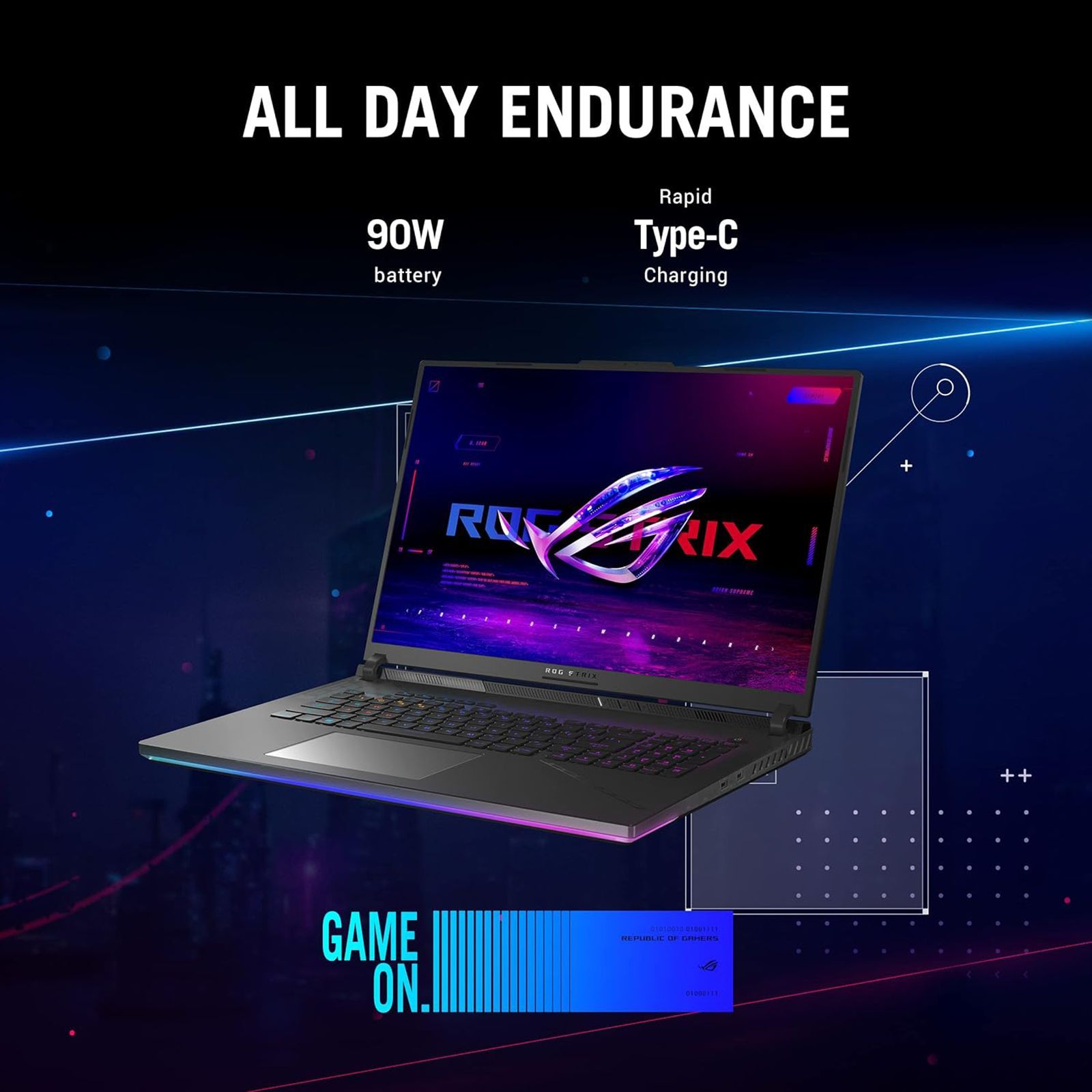 ASUS ROG Strix SCAR 18 G834JZ-N5041WS Intel Core i9 13th Gen (18 inch, 32GB, 1TB, Windows 11 Home, MS Office 2021, NVIDIA GeForce RTX 4080, FHD IPS Display, Black, 90NR0D31-M002T0)_11
