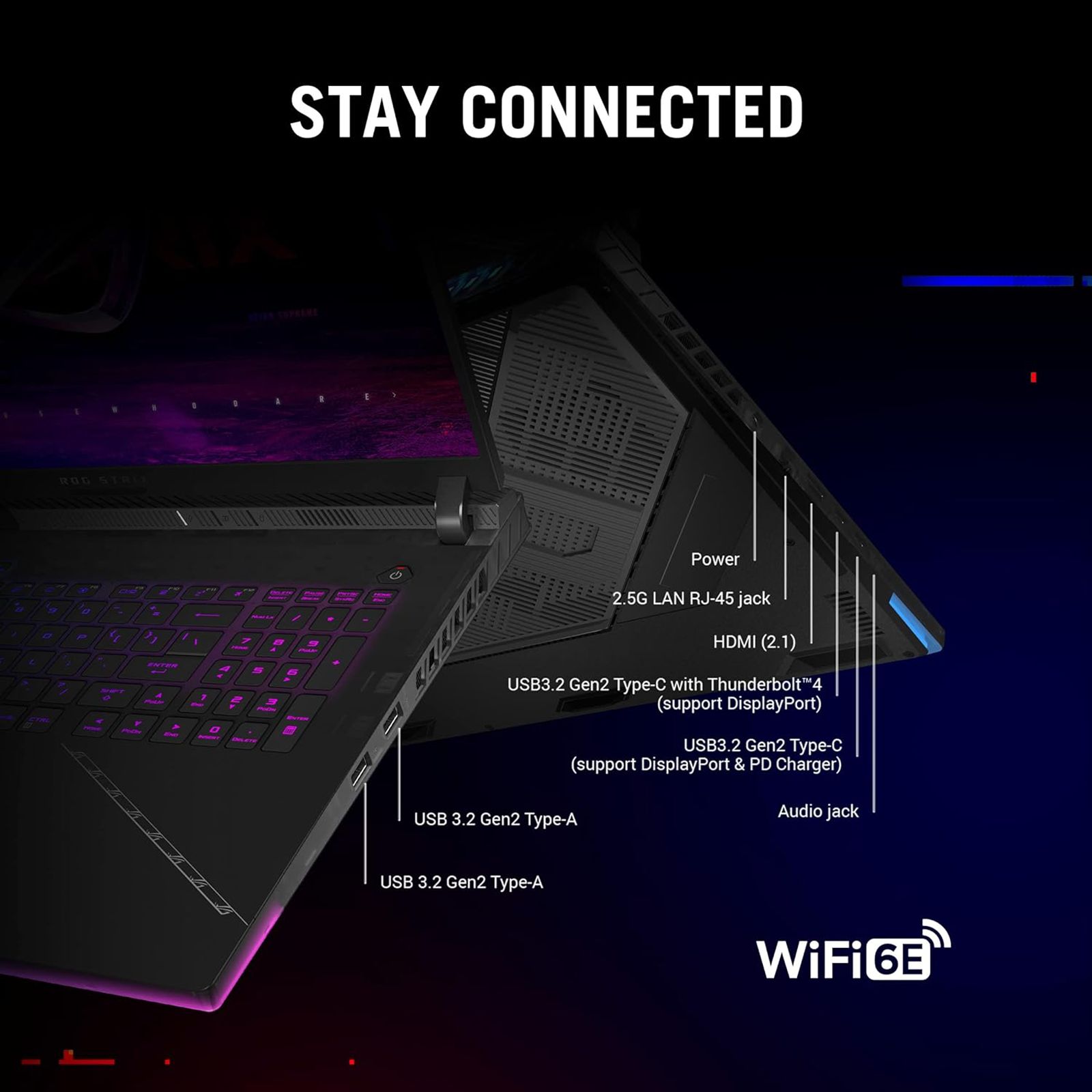 ASUS ROG Strix SCAR 18 G834JZ-N5041WS Intel Core i9 13th Gen (18 inch, 32GB, 1TB, Windows 11 Home, MS Office 2021, NVIDIA GeForce RTX 4080, FHD IPS Display, Black, 90NR0D31-M002T0)_14