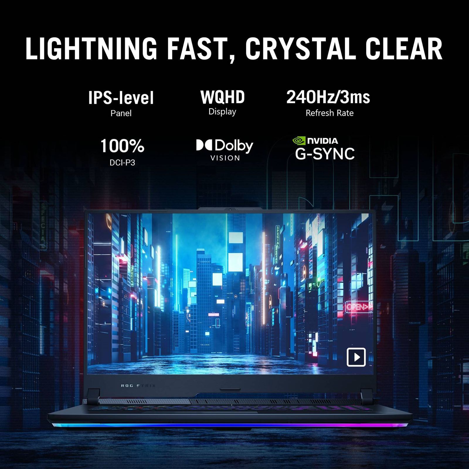 ASUS ROG Strix SCAR 17 G733PZ-LL046WS AMD Ryzen 9 (17.3 inch, 16GB, 1TB, Windows 11 Home, MS Office 2021, NVIDIA GeForce RTX 4080, WQHD IPS Display, Off Black, 90NR0DC4-M00310)_17