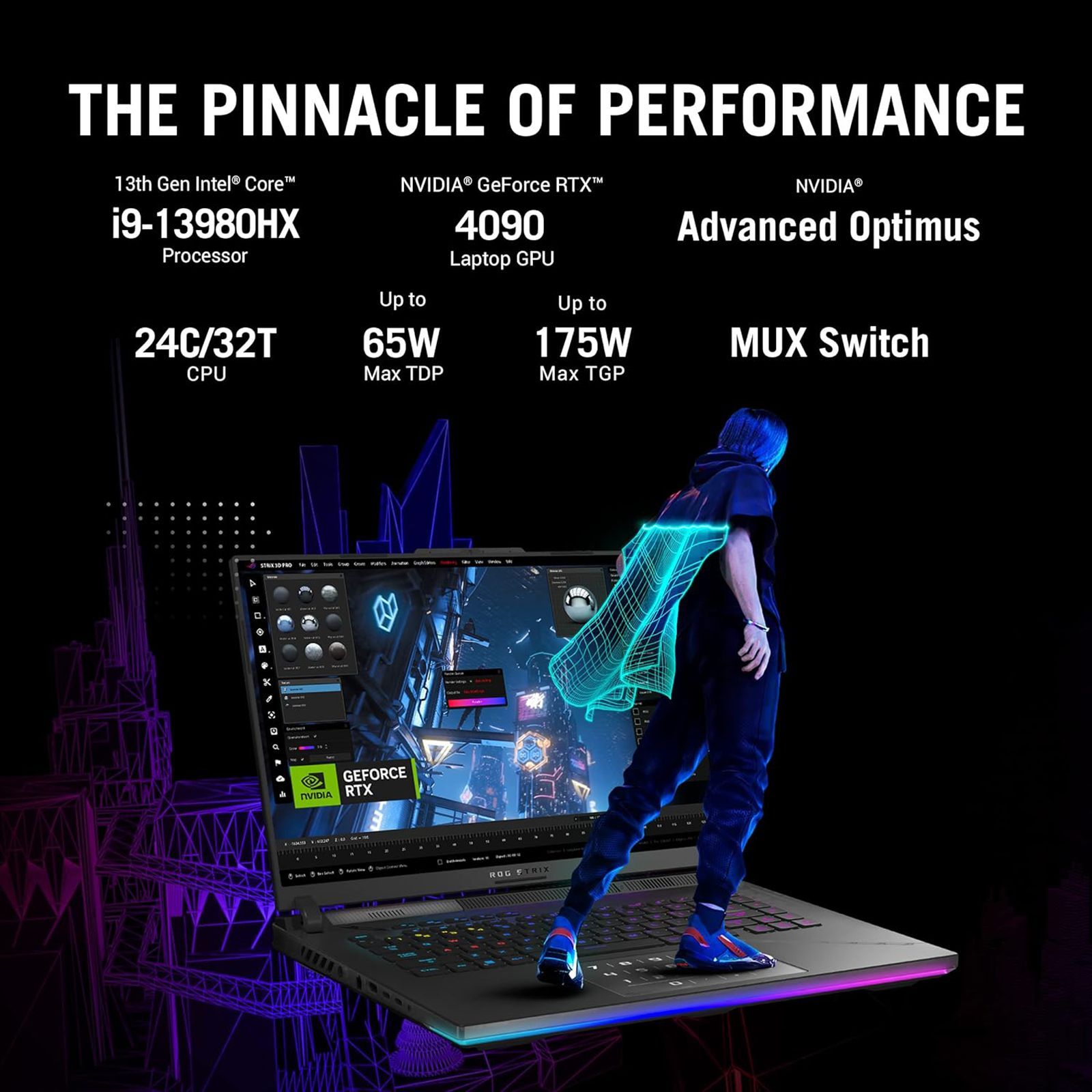 ASUS ROG Strix SCAR 16 G634JY-NM054WS Intel Core i9 13th Gen (16 inch, 32GB, 1TB, Windows 11 Home, MS Office 2021, NVIDIA GeForce RTX 4090, QHD Plus IPS Display, Off Black, 90NR0D91-M003K0)_19
