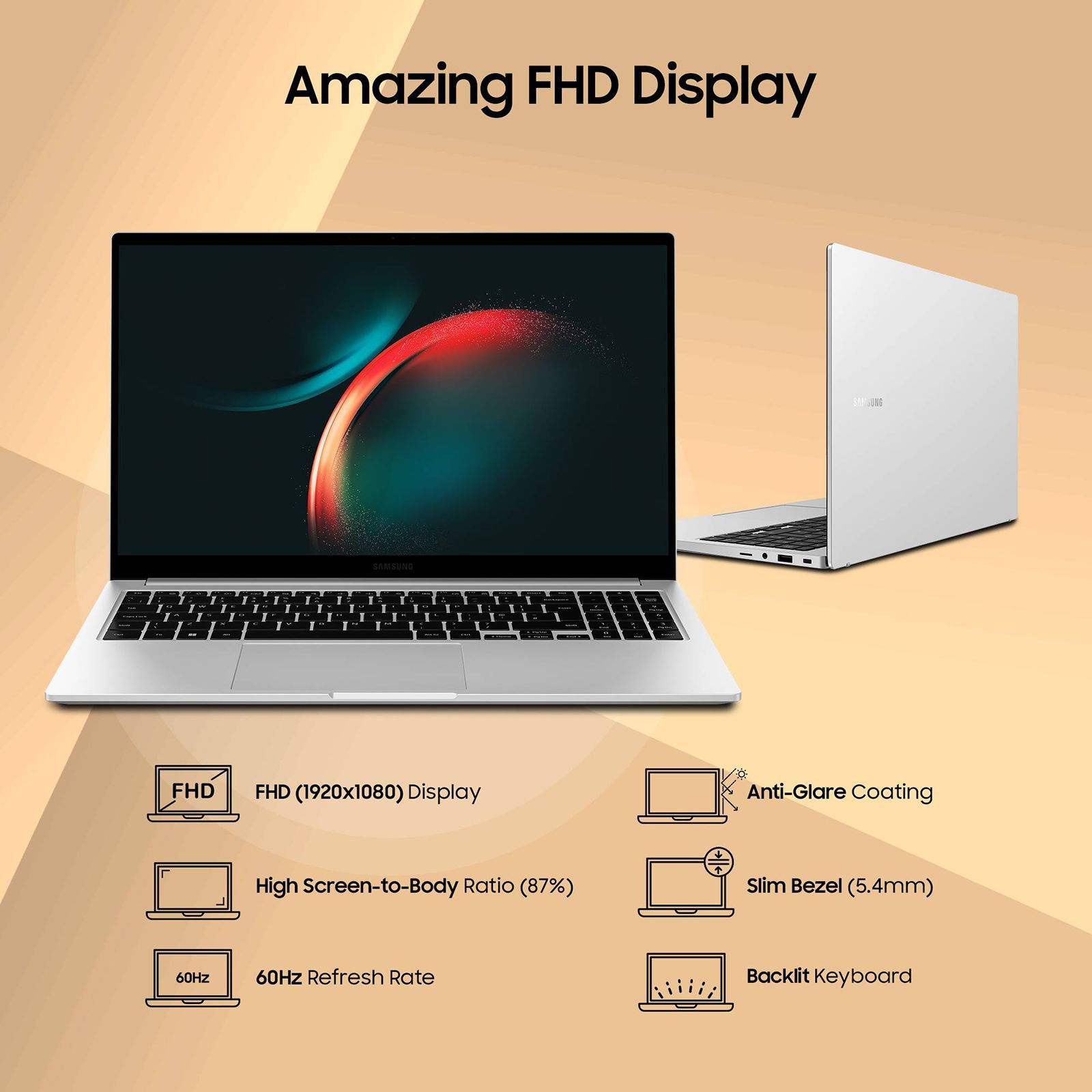 SAMSUNG Galaxy Book3 Intel Core i5 13th Gen (15.6 inch, 8GB, 512GB, Windows 11 Home, Intel Iris Xe, FHD LED Display, Silver, NP750XFG-KB1IN)_10