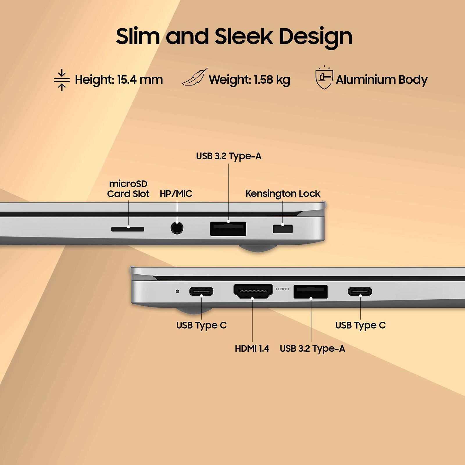 SAMSUNG Galaxy Book3 Intel Core i5 13th Gen (15.6 inch, 8GB, 512GB, Windows 11 Home, Intel Iris Xe, FHD LED Display, Silver, NP750XFG-KB1IN)_15