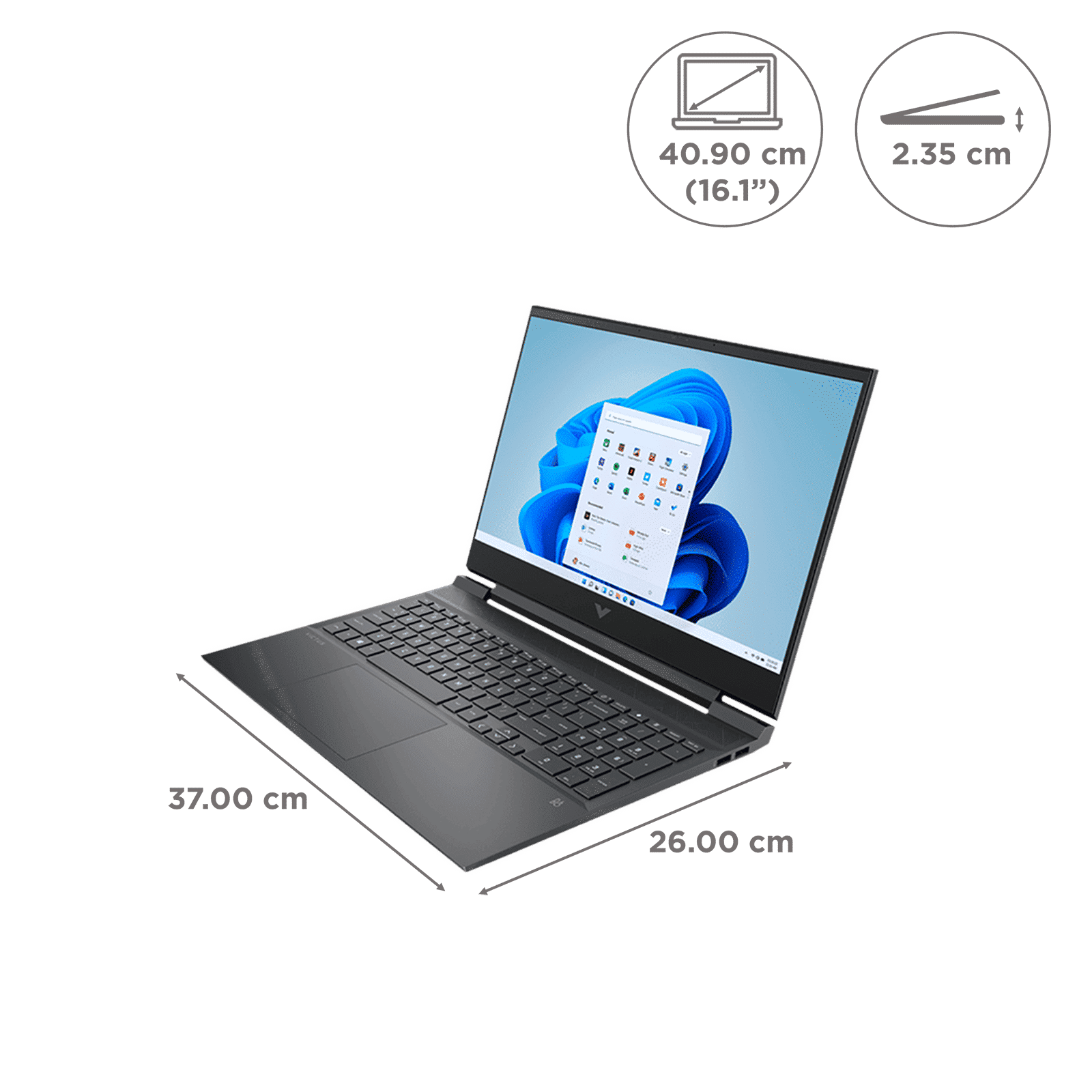 HP Victus 16-d0314TX Intel Core i5 11th Gen (16.10 inch, 16GB, 512GB, Windows 11, MS Office 2021, NVIDIA GeForce GTX 1650, Full HD IPS Display, Mica Silver, 7K8N8PAACJ) HP Victus 16-d0314TX Intel Core i5 11th Gen (16.10 inch, 16GB, 512GB, Windows 11, MS Office 2021, NVIDIA GeForce GTX 1650, Full HD IPS Display, Mica Silver, 7K8N8PAACJ)_2