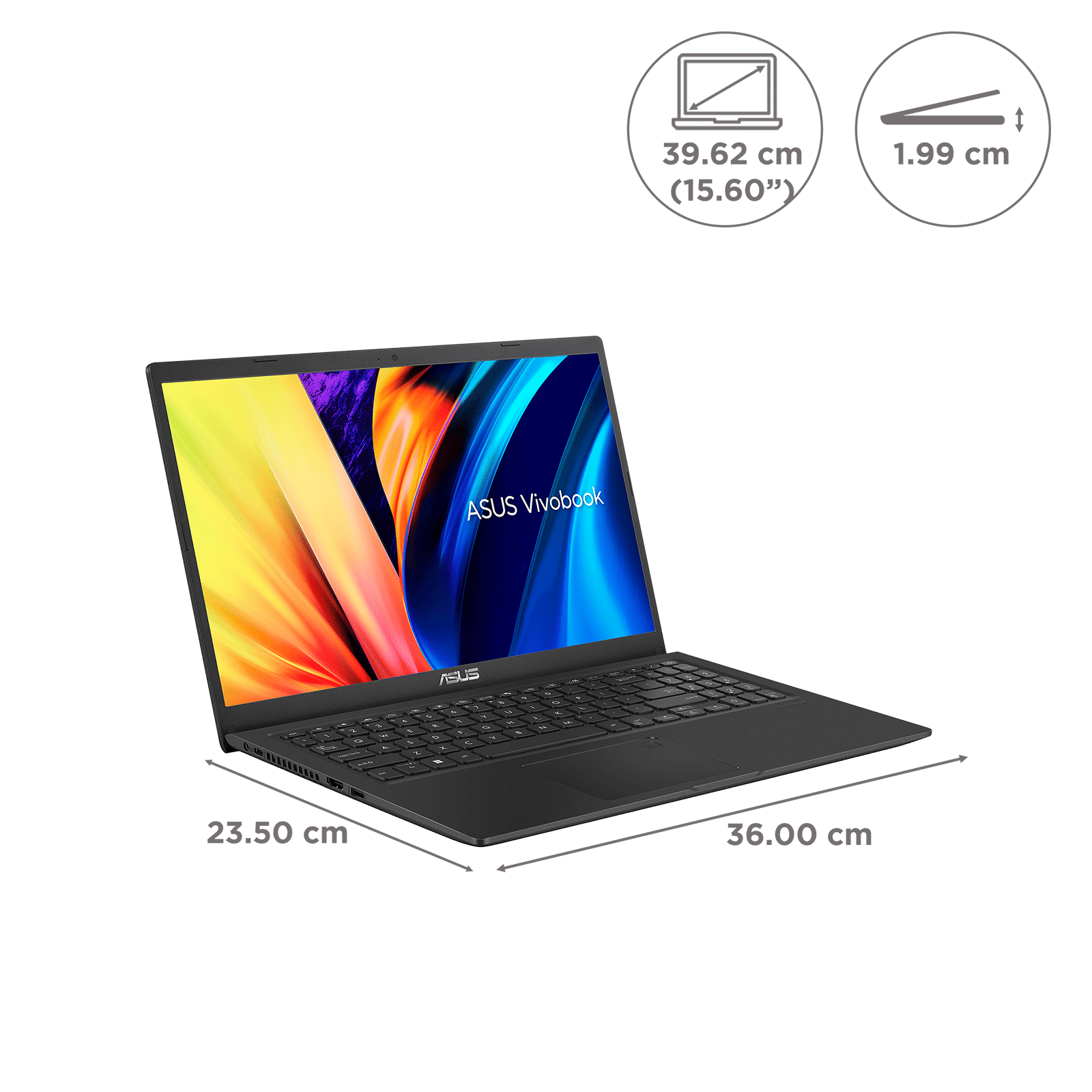 ASUS Vivobook 15 Intel Core i3 11th Gen Laptop (8GB, 512GB, Windows 11, 15.6 inch FHD LED Backlit Display, MS Office 2021, Indie Black, 1.8 Kg)_2