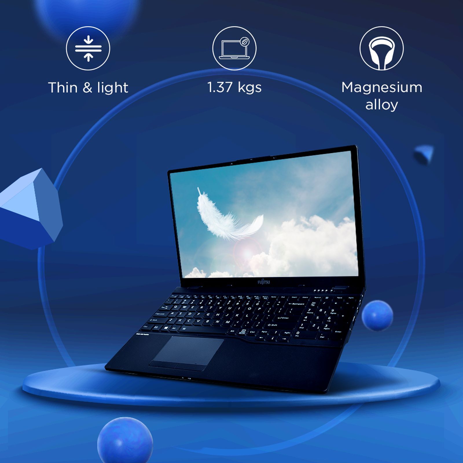 FUJITSU FMV MH AMD Ryzen 7 Zen 3 (15.6 inch, 16GB, 512GB, Windows 11 Home, AMD APU, LED Display, Black, 4ZR1K10326)_7