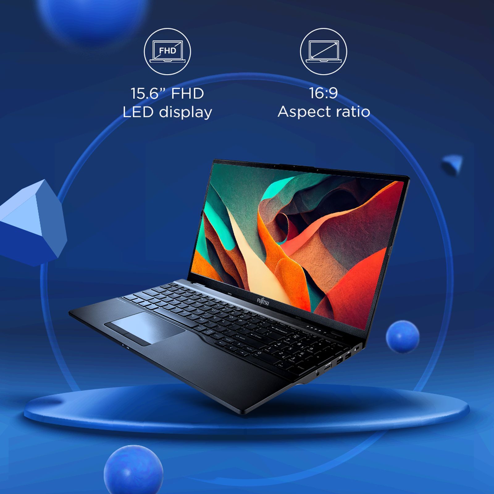 FUJITSU FMV MH AMD Ryzen 7 Zen 3 (15.6 inch, 16GB, 512GB, Windows 11 Home, AMD APU, LED Display, Black, 4ZR1K10326)_8