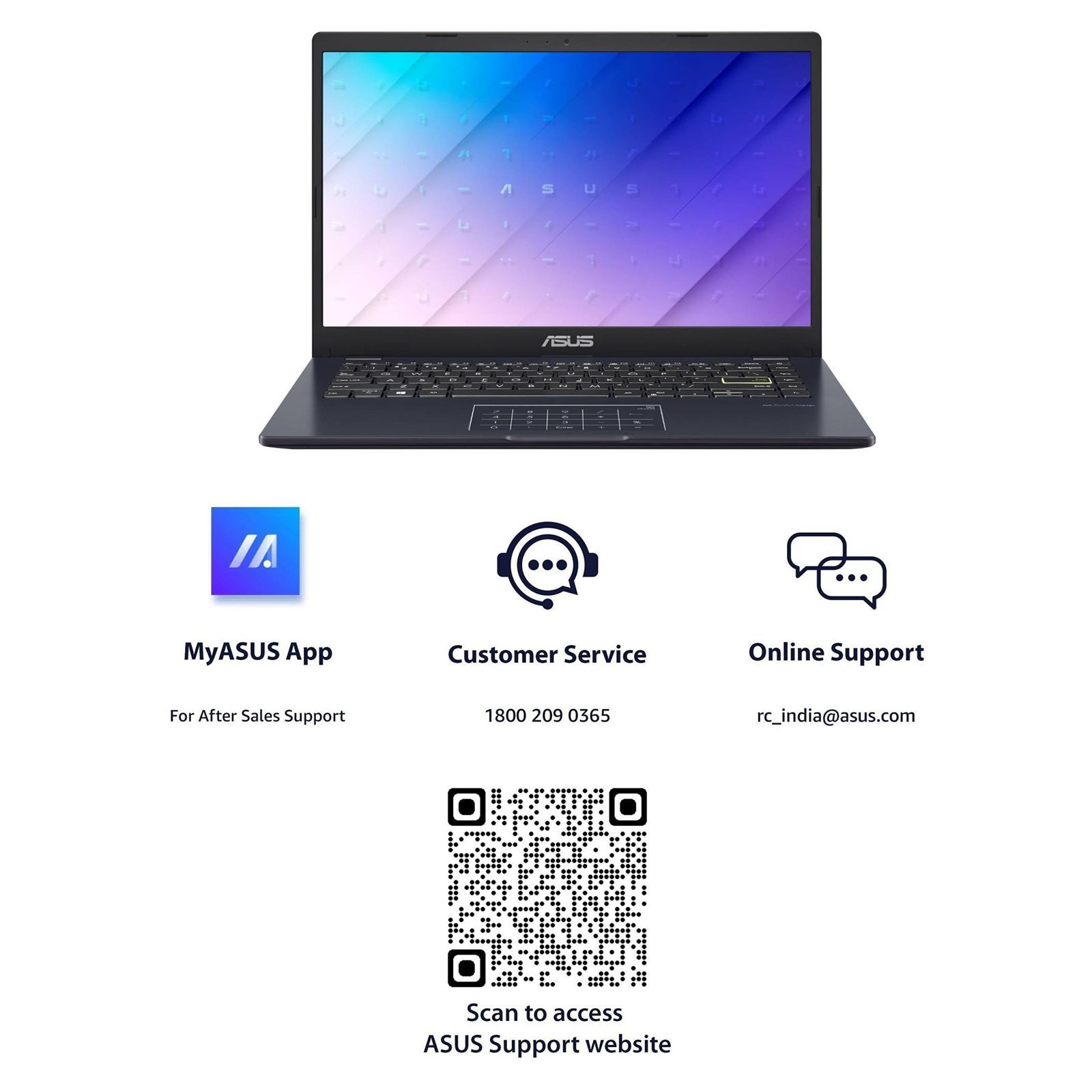 ASUS E410KA-BV103WS Intel Pentium Laptop (8GB, 256GB SSD, Windows 11 Home, MS Office 2021, 14 inch LED-Backlit HD Display, Microsoft Office Home 2021, Star Black, 1.3 Kg)_12