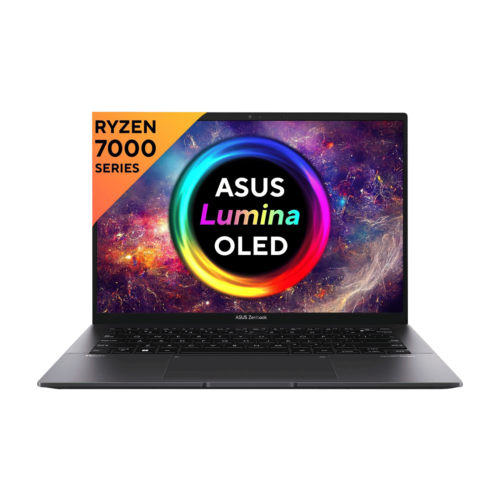 ASUS AMD Ryzen 5 (14 inch, 16GB, 512GB, Windows 11 Home, MS Office 2021, AMD Radeon Graphics, 2.8K OLED Display, Jade Black, UM3402YA-KM541WS)_1