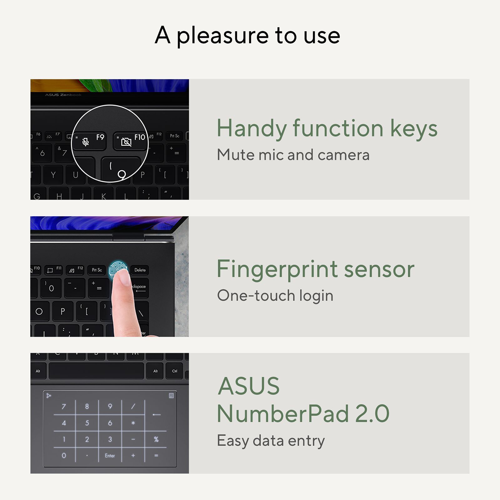 ASUS AMD Ryzen 5 (14 inch, 16GB, 512GB, Windows 11 Home, MS Office 2021, AMD Radeon Graphics, 2.8K OLED Display, Jade Black, UM3402YA-KM541WS)_18