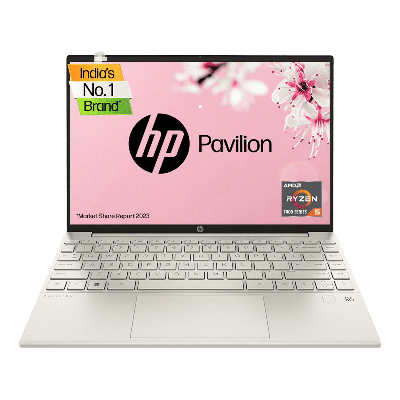 HP Pavilion Aero BE2055AU AMD Ryzen 5 (13.3 inch, 16GB, 512GB, Windows 11 Home, MS Office 2021, AMD Radeon, WUXGA IPS Display, Warm Gold, SM-A346ELVEINS)_1