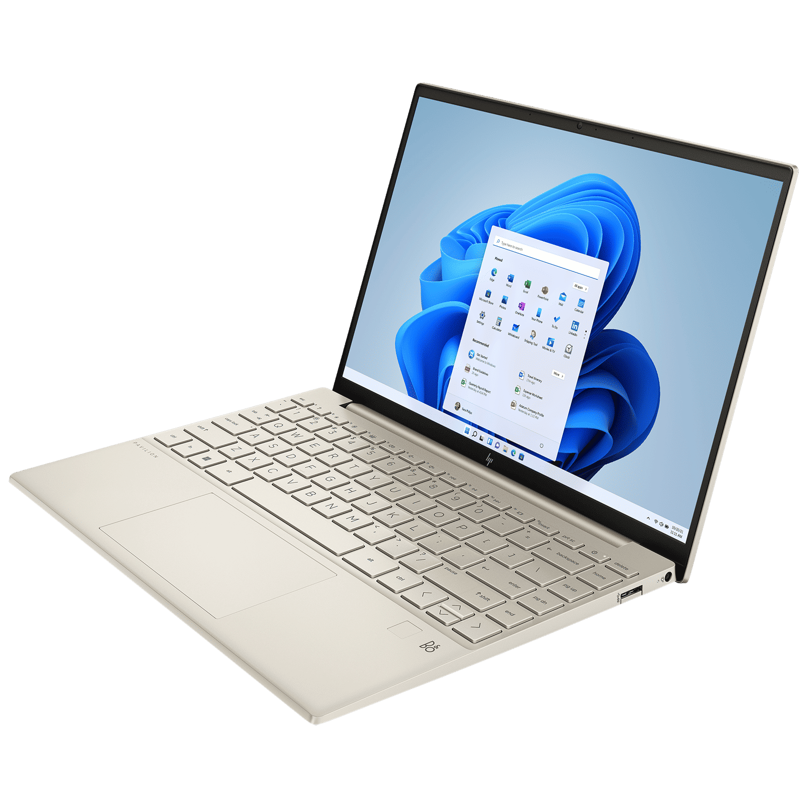 HP Pavilion Aero BE2055AU AMD Ryzen 5 (13.3 inch, 16GB, 512GB, Windows 11 Home, MS Office 2021, AMD Radeon, WUXGA IPS Display, Warm Gold, SM-A346ELVEINS)_4