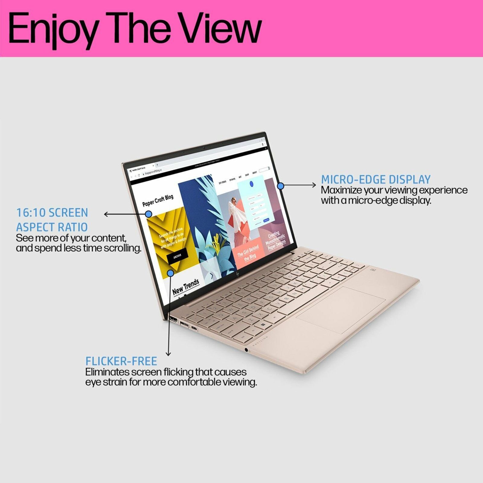 HP Pavilion Aero BE2056AU AMD Ryzen 5 (13.3 inch, 16GB, 512GB, Windows 11 Home, MS Office 2021, AMD Radeon, WUXGA IPS Display, Pale Rose Gold, SM-A346ELVEINS)_11