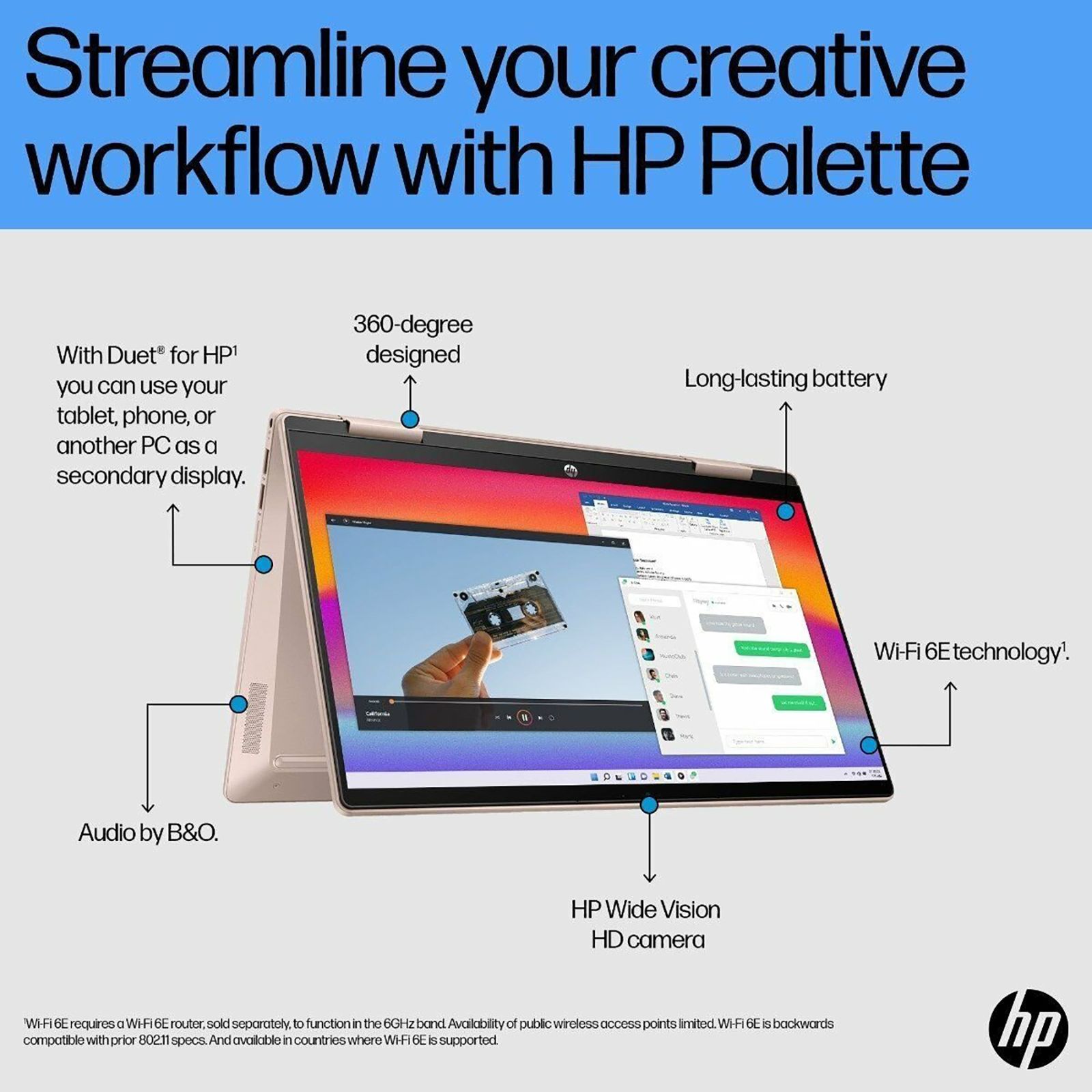 HP Pavilion x360 14-ek1009TU Intel Core i5 13th Gen (14 inch, 16GB, 1TB, Windows 11 Home, MS Office 2021, Intel Iris Xe Graphics, Full HD IPS Display, Pale Rose Gold, 7N759PA)_14