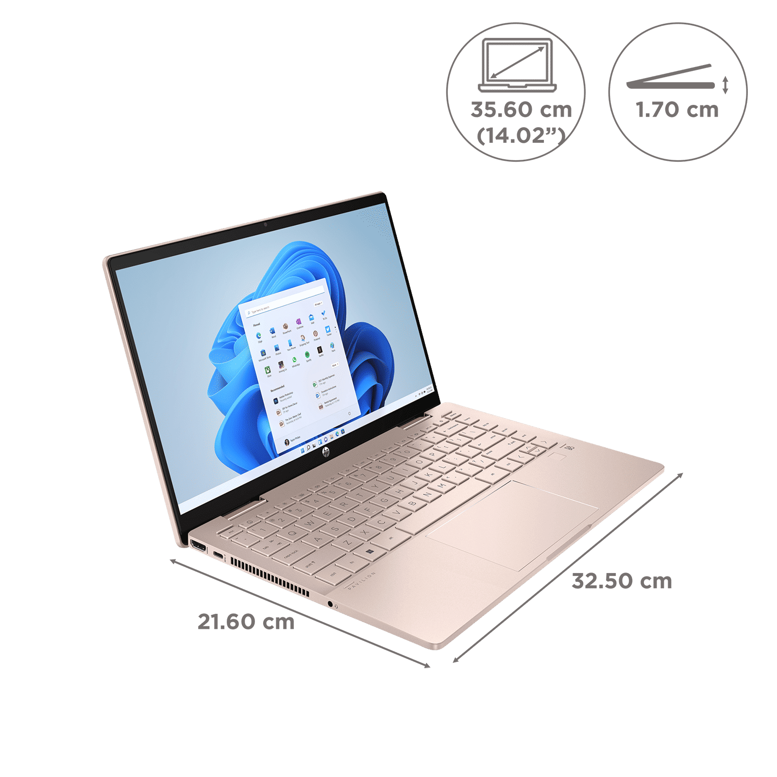 HP Pavilion x360 14-ek1009TU Intel Core i5 13th Gen (14 inch, 16GB, 1TB, Windows 11 Home, MS Office 2021, Intel Iris Xe Graphics, Full HD IPS Display, Pale Rose Gold, 7N759PA)_2