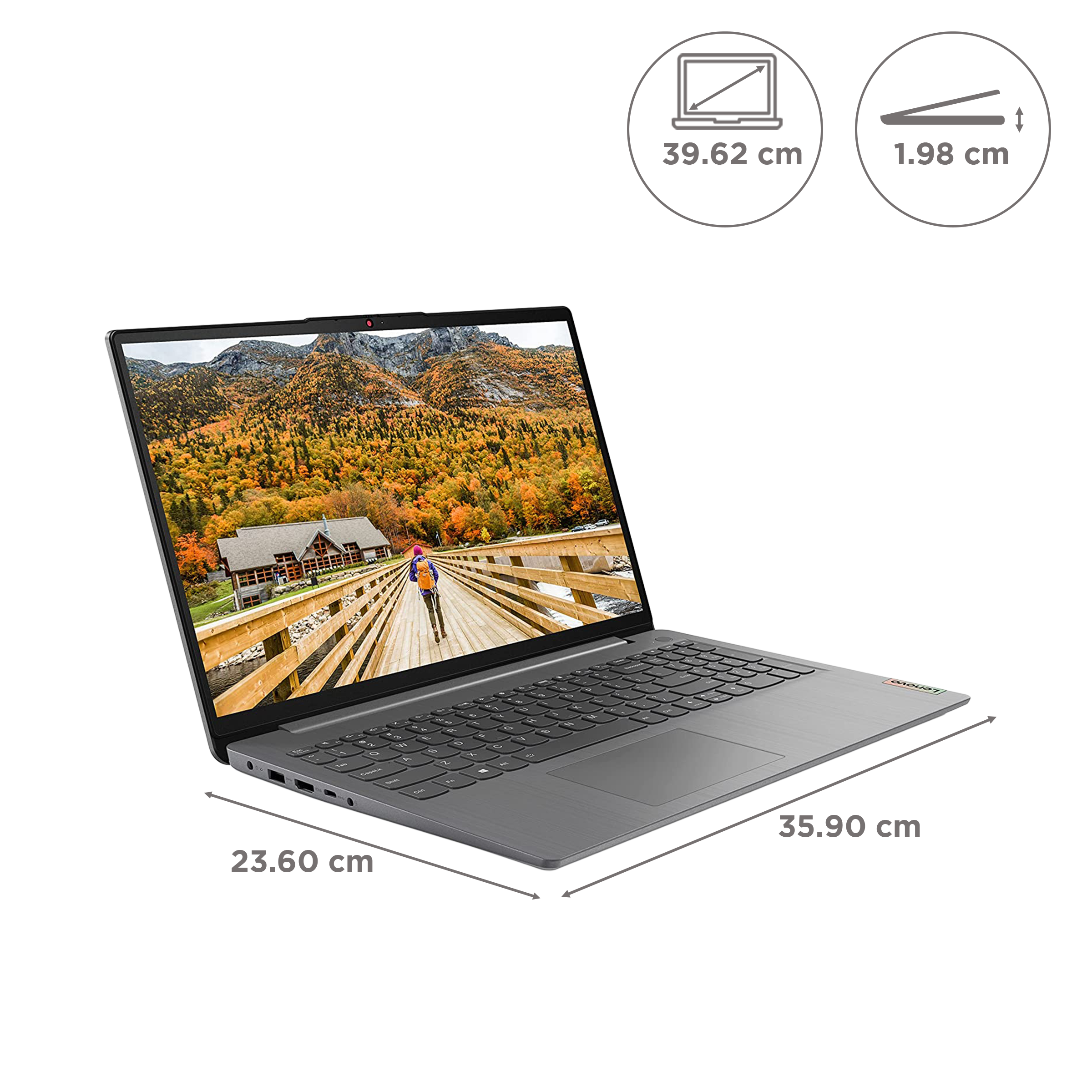Lenovo IdeaPad 3 15ITL6 Intel Core i3 11th Gen (15.6 inch, 8GB, 512GB, Windows 11 Home, MS Office 2021, Intel UHD, Full HD IPS Display, Arctic Grey, 82H803DNIN)_2