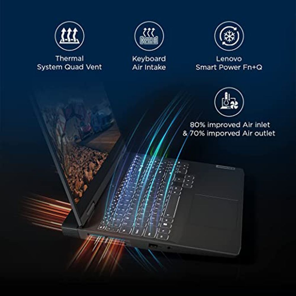 Lenovo IdeaPad Gaming 3 15IAH7 Intel Core i5 12th Gen (15.6 inch, 16GB, 512GB, Windows 11 Home, MS Office 2021, NVIDIA GeForce RTX 3050, Full HD IPS Display, Onyx Grey, 82S900HNIN)_12