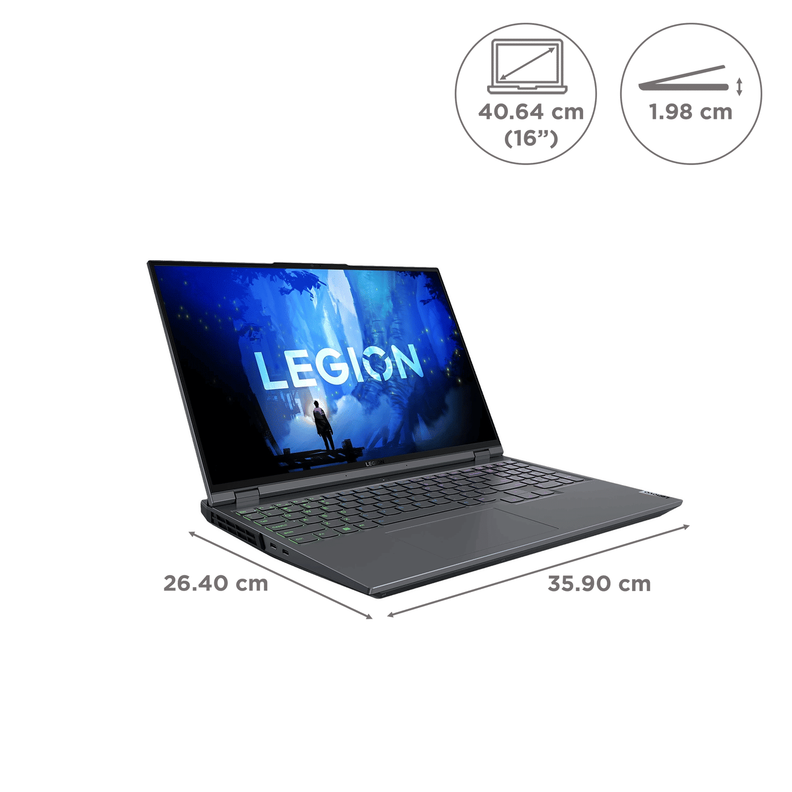 Lenovo Legion 5 Pro 16IAH7H Intel Core i7 12th Gen (16 inch, 16GB, 1TB, Windows 11 Home, MS Office 2021, NVIDIA GeForce RTX 3060, WQXGA IPS Display, Storm Grey, 82RF00MGIN)_2