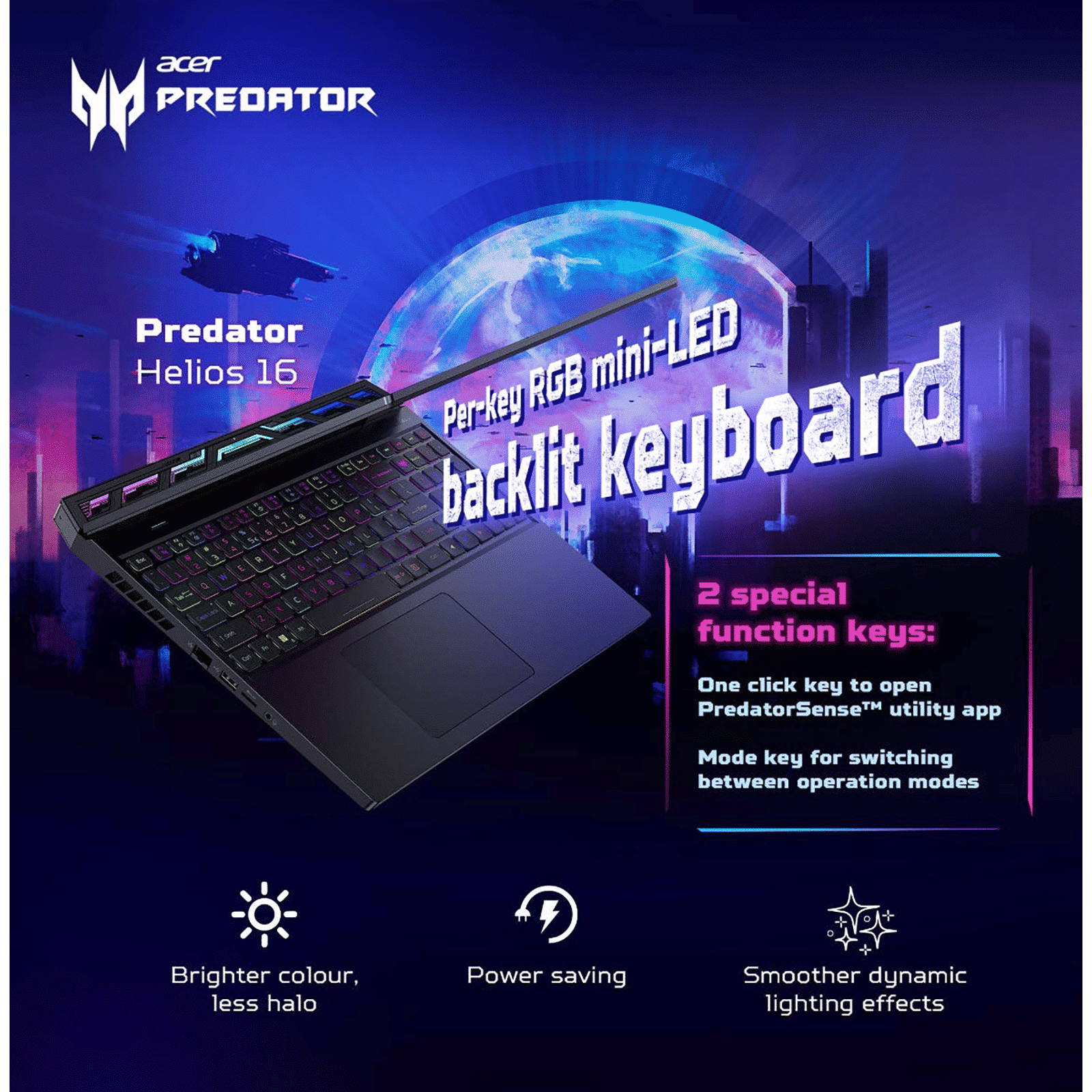acer Predator Helios 16 Intel Core i9 13th Gen Gaming Laptop (16GB, 1TB SSD, Windows 11, 16 inch WQXGA LED Backlit Display, NVIDIA GeForce RTX 4070, Abyssal Black)_15