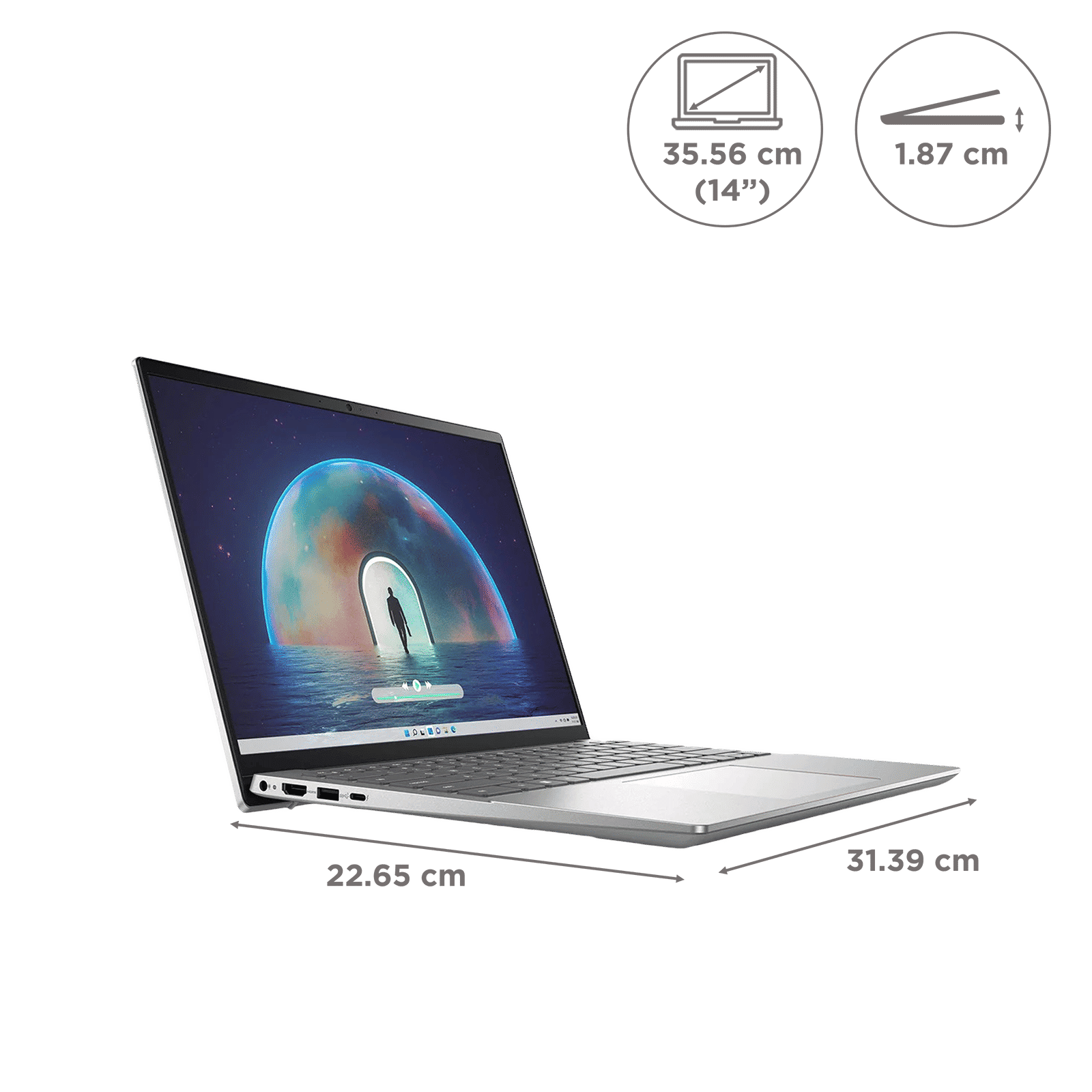 DELL Inspiron 5430 Intel Core i5 13th Gen (14 inch, 16GB, 512GB, Windows 11, MS Office 2021, Intel Iris Xe, FHD Plus Display, Platinum Silver, IN54308TR2G001ORS1)_2