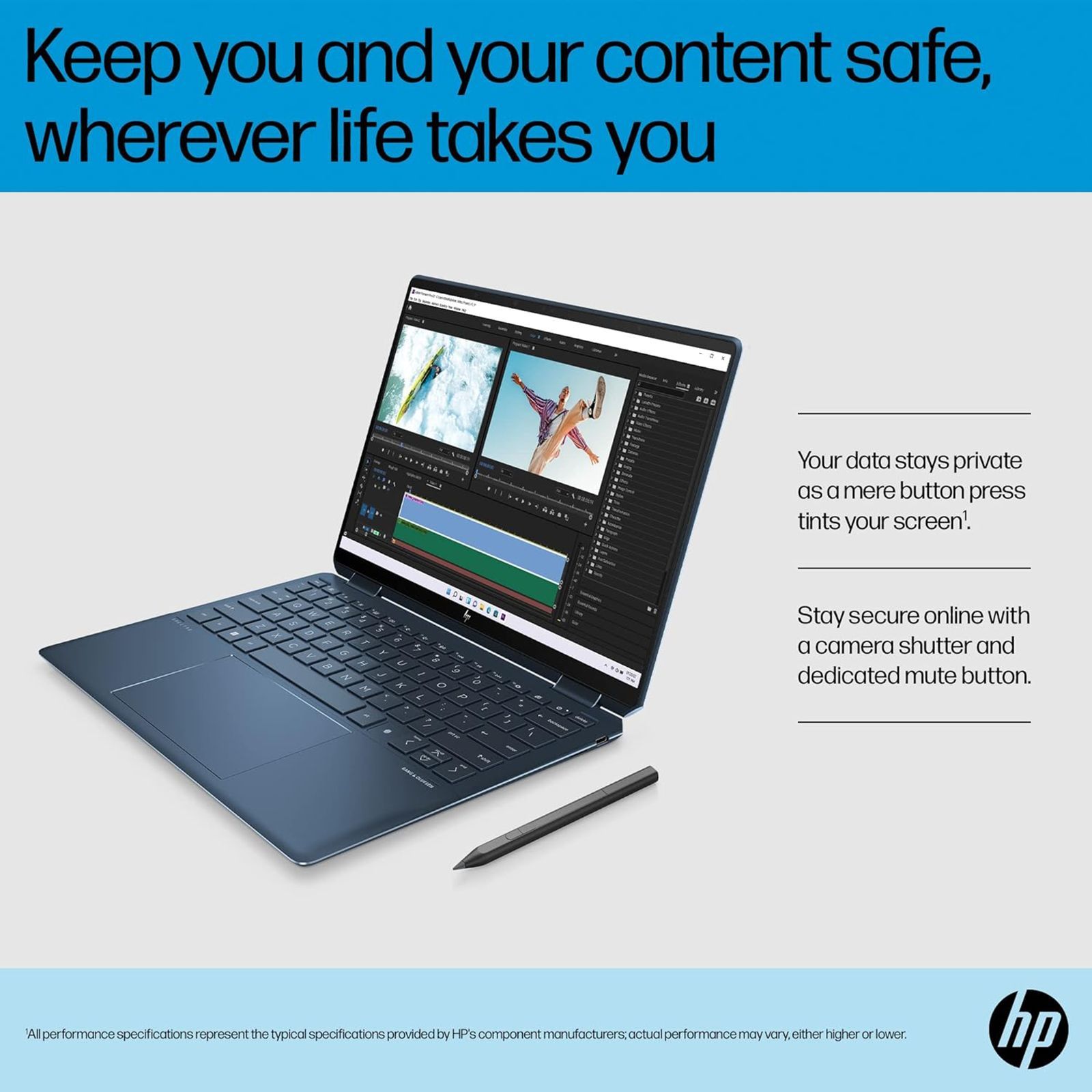 HP Spectre x360 14 Intel Core i7 13th Gen (13.5 inch, 16GB, 1TB, Windows 11, MS Office 2021, Intel Iris X, OLED Display, Nocturne Blue, 7Y6T9PA)_17