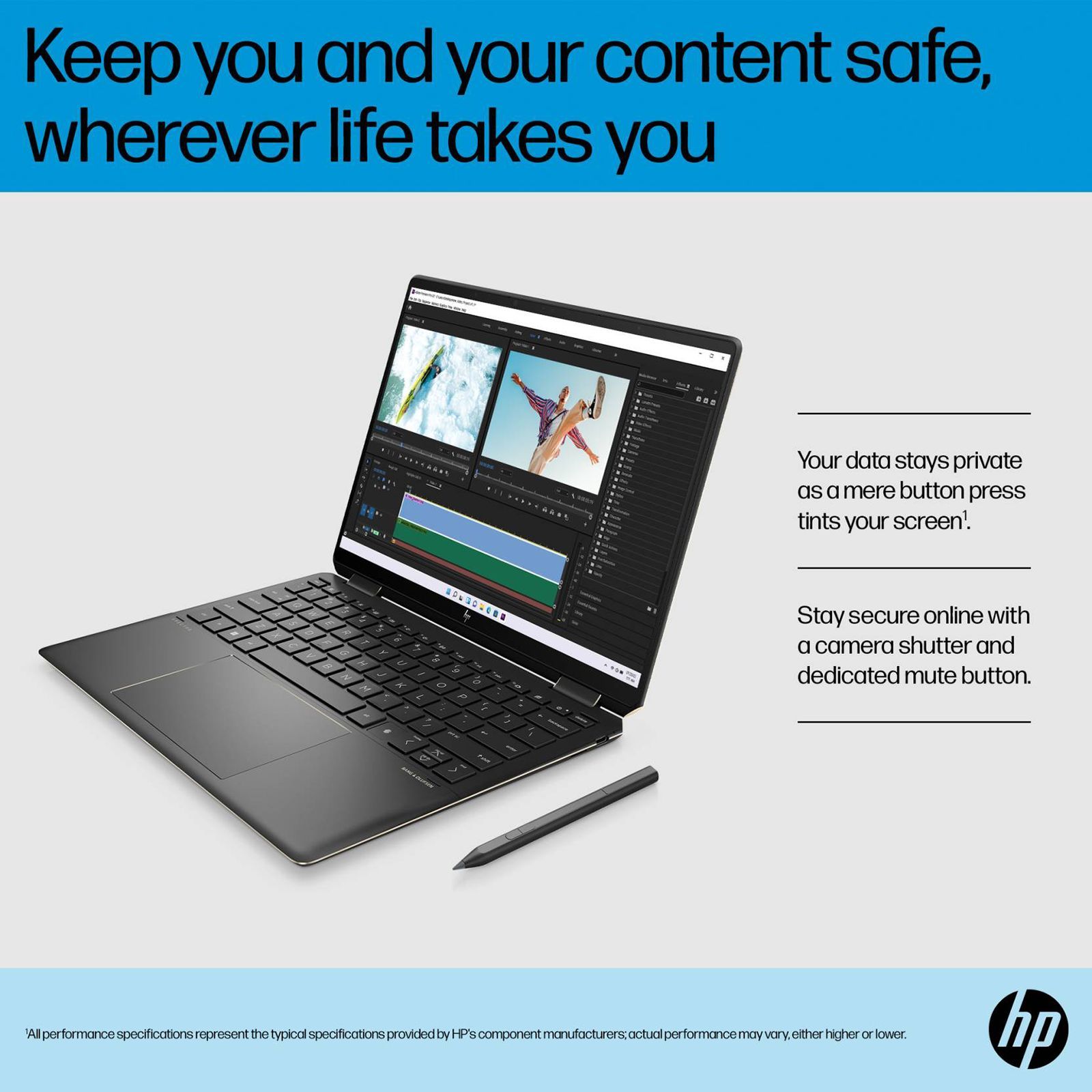 HP Spectre x360 14 Intel Core i7 13th Gen (13.5 inch, 32GB, 1TB, Windows 11, MS Office 2021, Intel Iris X, OLED Display, Nightfall Black, 7Y6U1PA)_11