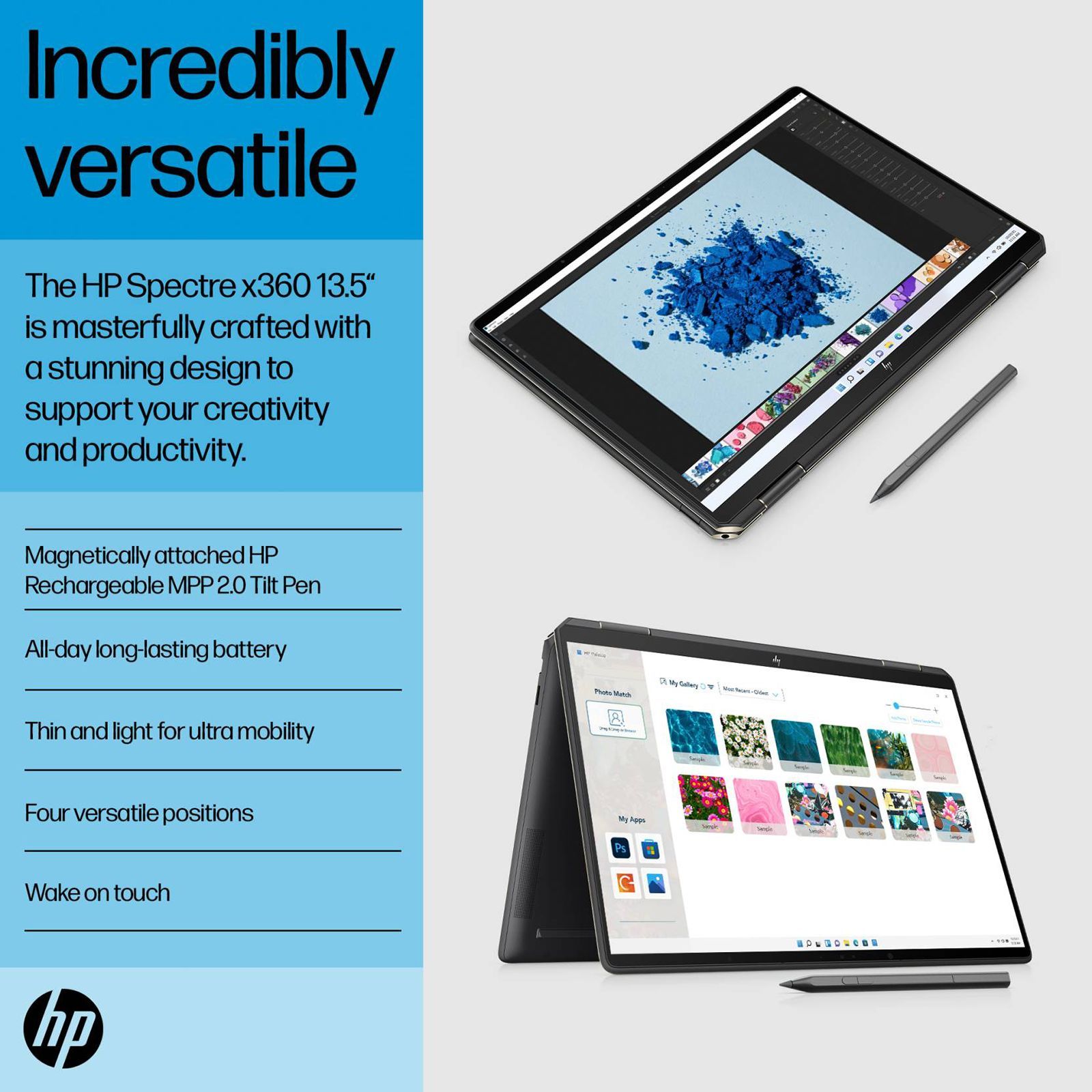 HP Spectre x360 14 Intel Core i7 13th Gen (13.5 inch, 32GB, 1TB, Windows 11, MS Office 2021, Intel Iris X, OLED Display, Nightfall Black, 7Y6U1PA)_12