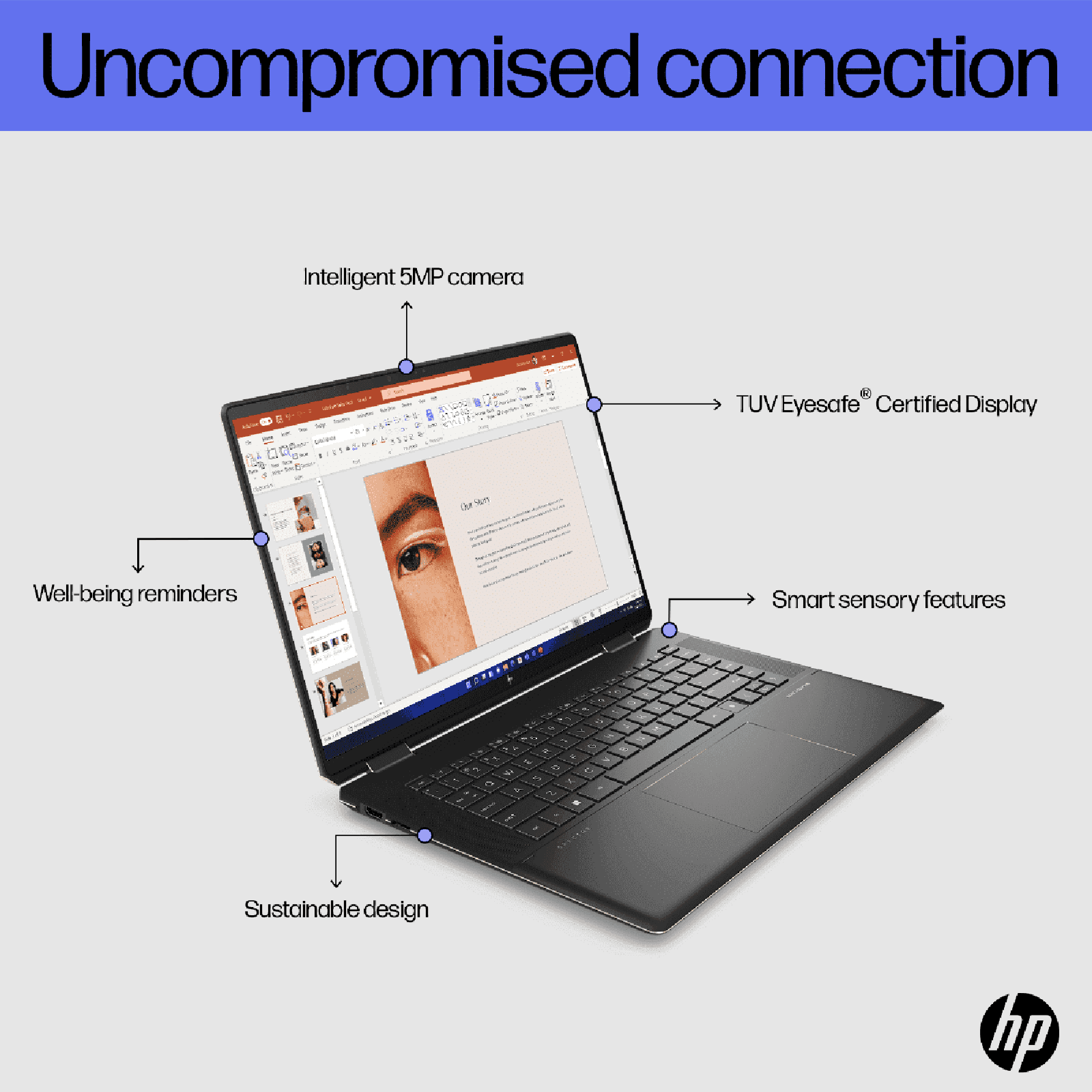 HP Spectre x360 16 Intel Core i7 13th Gen (16 inch, 16GB, 1TB, Windows 11, MS Office 2021, Intel UHD, IPS Display, Nightfall Black, 7Y6U8PA)_11