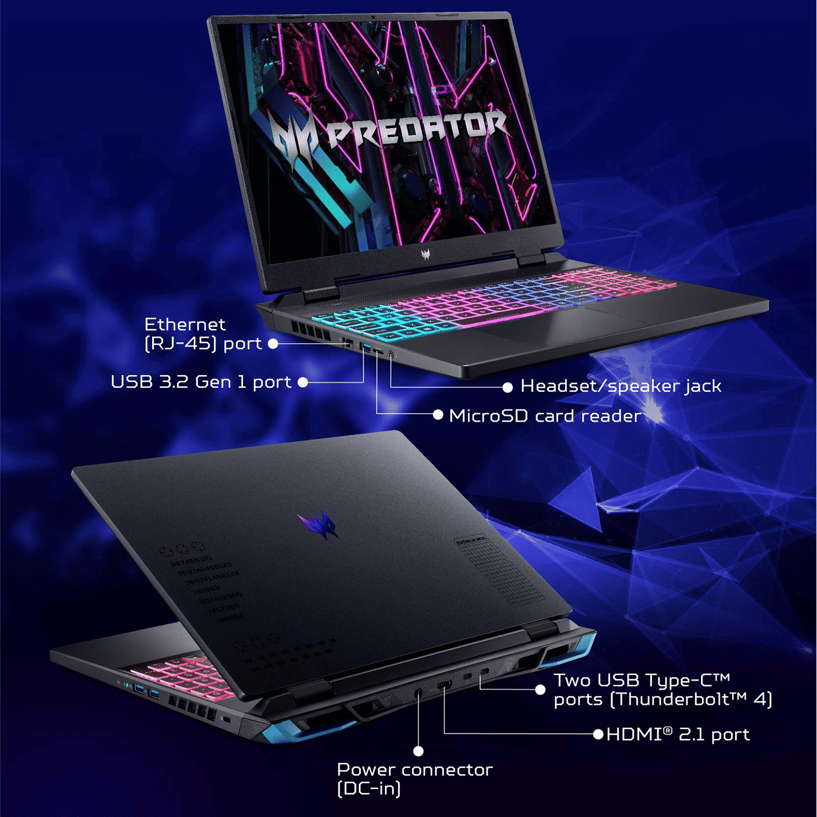 acer Predator Helios Neo 16 PHN16-71-79UJ Intel Core i7 13th Gen Gaming Laptop (16GB, 1TB SSD, Windows 11 Home, 8GB Graphics, 16 inch 165 Hz QHD LED Display, NVIDIA GeForce RTX 4060, Obsidian Black, 2.8 KG)_15