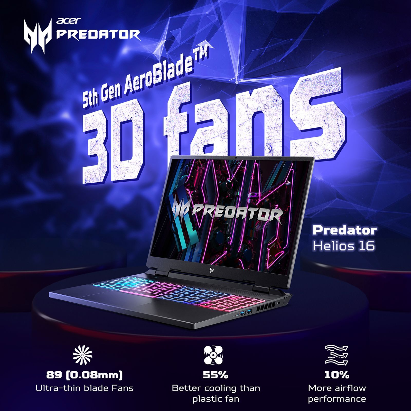 acer 16 Predator Neo Intel Core i5 13th Gen Gaming Laptop (16GB, 512GB SSD, Windows 11 Home, 6GB Graphics, 16 inch 165 Hz QHD LED Backlit Display, NVIDIA GeForce RTX 4050, Obsidian Black, 2.6 KG)_10