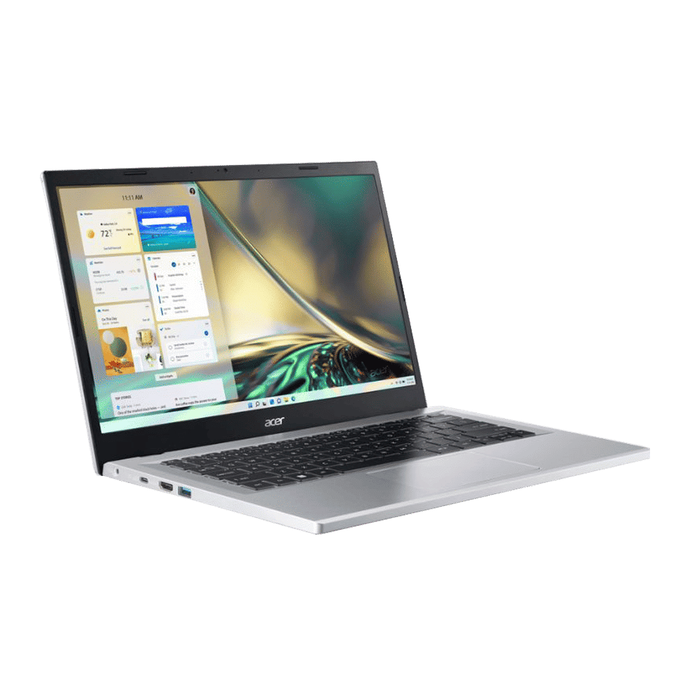 acer Aspire 3 Intel Core i3 Thin and Light Laptop (8GB, 512GB SSD, Windows 11 Home, 14 inch LED Backlit Display, MS Office 2021, Pure Silver, 1.4 KG)_9