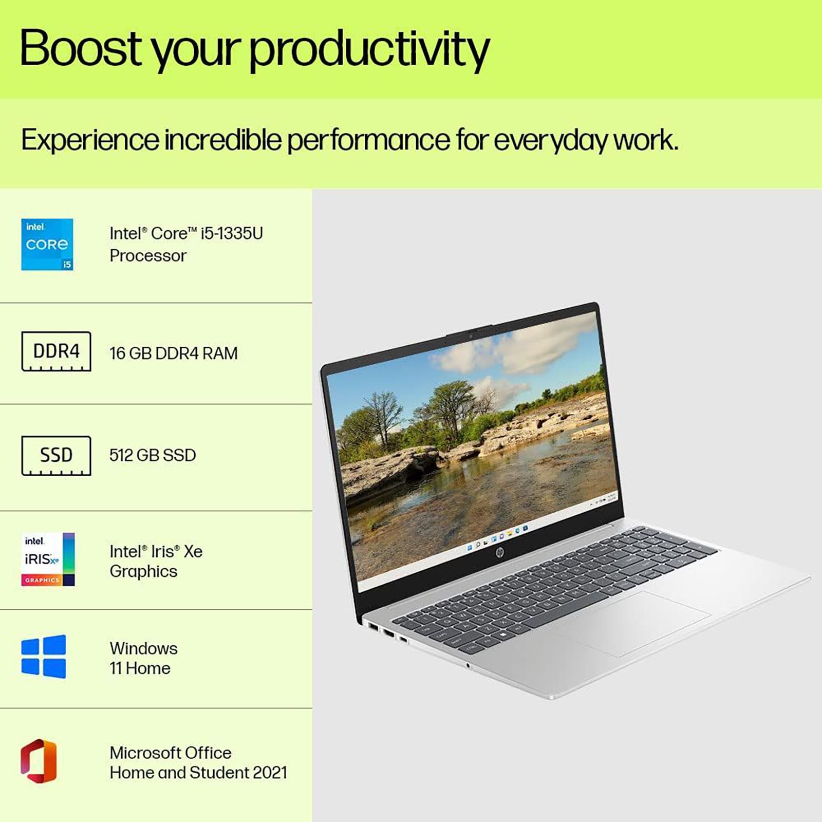 HP 15-fd0012TU Intel Core i5 13th Gen (15.6 inch, 8GB, 1TB, Windows 11 Home, MS Office 2021, Intel Iris Xe, Full HD Display, Natural Silver, 7P704PA)_12