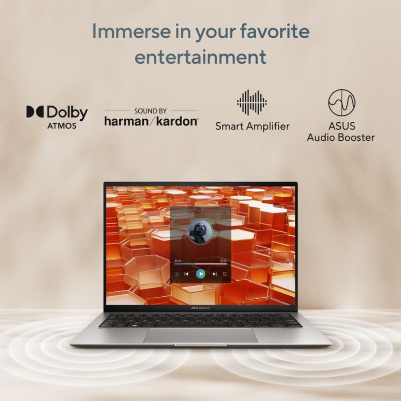 ASUS Zenbook S Intel Evo Core i5 13th Gen (13 inch, 16GB, 512GB, Windows 11, MS Office 2021, Intel Iris Xe Graphics, OLED Display, Basalt Grey, UX5304VA-NQ542WS)_12