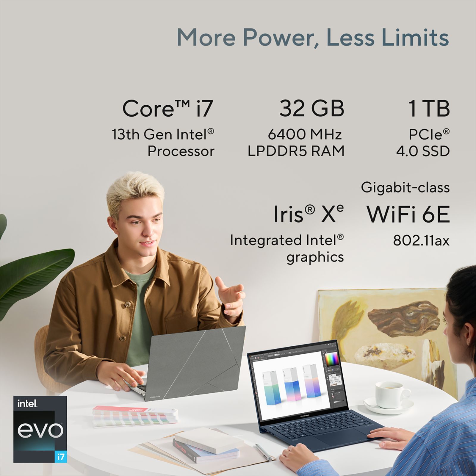 ASUS Zenbook S 13 Intel Evo Core i7 13th Gen (13 inch, 32GB, 1TB, Windows 11, MS Office 2021, Intel Iris Xe Graphics, OLED Display, Basalt Grey, UX5304VA-NQ762WS)_13