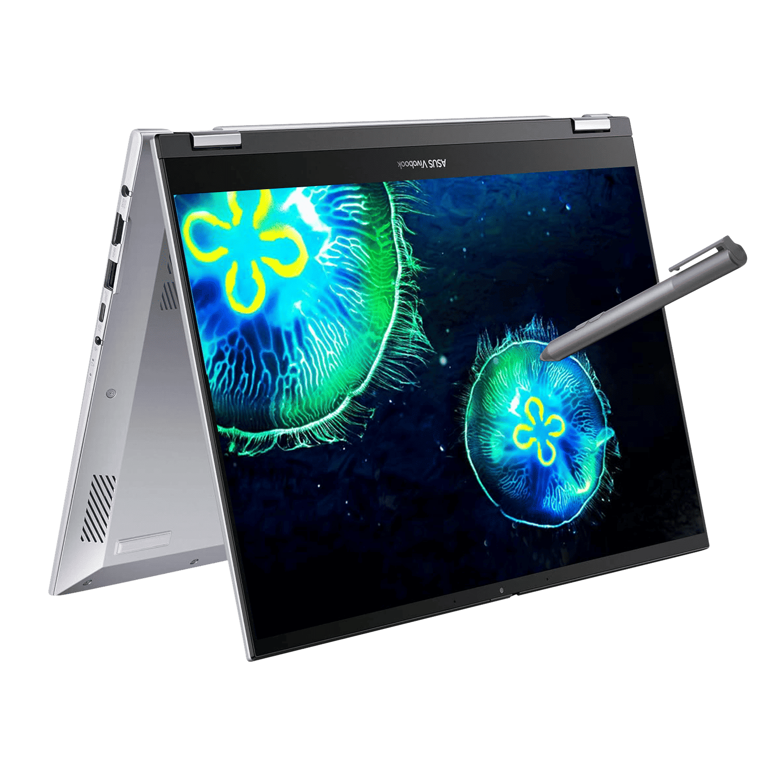 ASUS Vivobook S 14 Flip Intel Core i5 13th Gen Touchscreen Thin and Light Laptop (16GB, 512GB SSD, Windows 11 Home, 14 inch LED Backlight Display, MS Office 2021, Cool Silver, 1.5 KG)_1