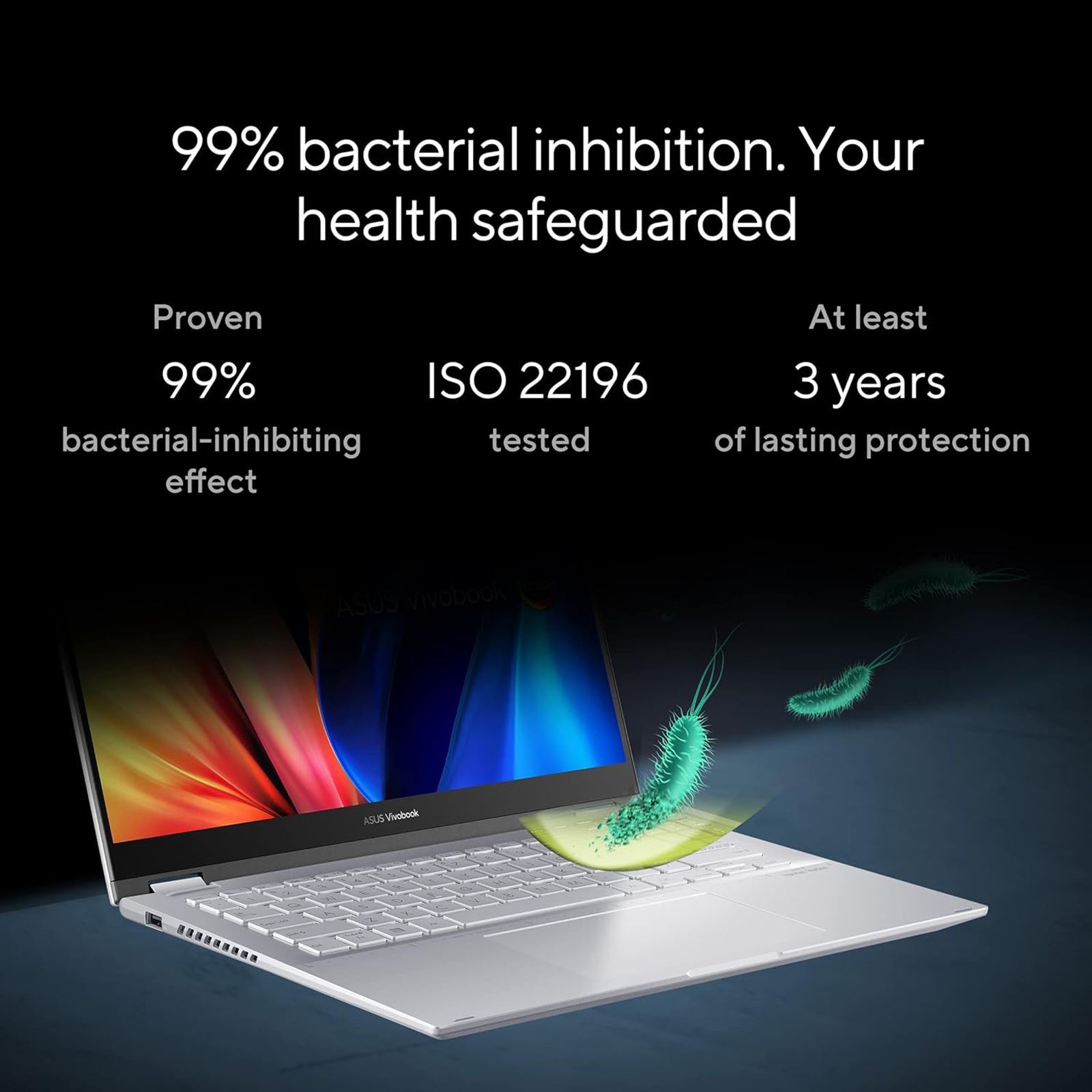 ASUS Vivobook S 14 Flip Intel Core i5 13th Gen Touchscreen Thin and Light Laptop (16GB, 512GB SSD, Windows 11 Home, 14 inch LED Backlight Display, MS Office 2021, Cool Silver, 1.5 KG)_14