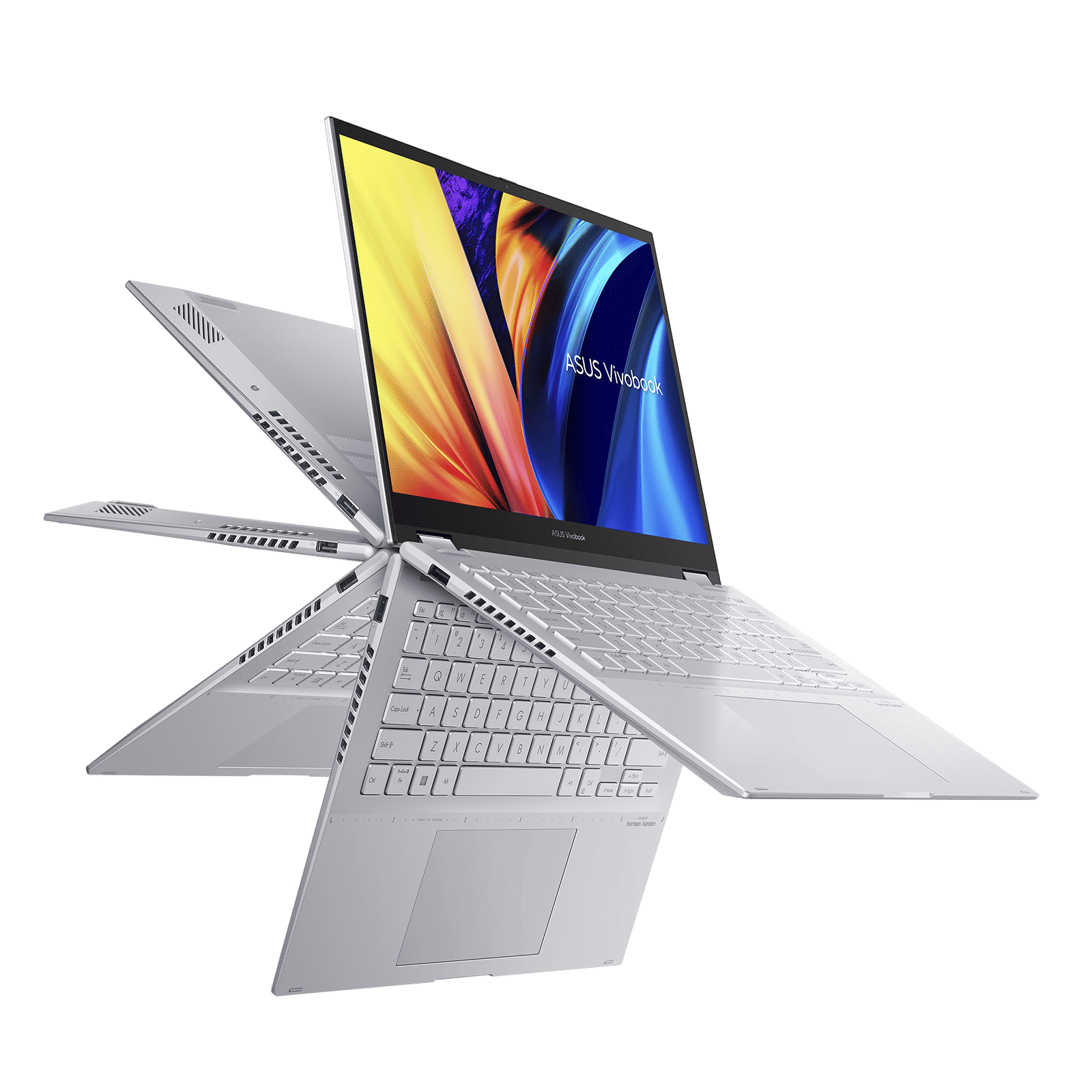 ASUS Vivobook S 14 Flip Intel Core i5 13th Gen Touchscreen Thin and Light Laptop (16GB, 512GB SSD, Windows 11 Home, 14 inch LED Backlight Display, MS Office 2021, Cool Silver, 1.5 KG)_5