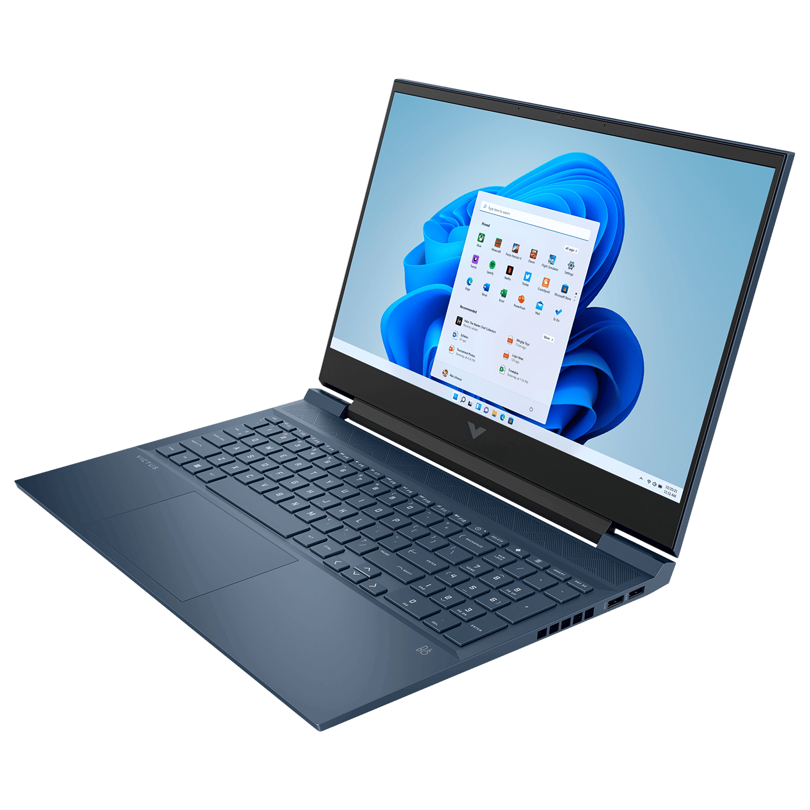 HP Victus E0250AX AMD Ryzen 7 (16 inch, 16GB, 512GB, Windows 11, MS Office 2021, NVIDIA GeForce RTX 3060 Graphics, Full HD IPS Display, Performance Blue, 7K4J7PA)_2